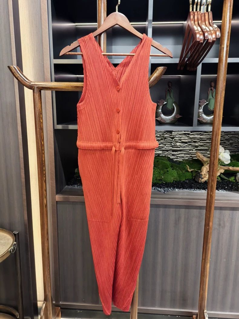 issey miyake size:1 Red jumpsuit 2506-Nextarrow