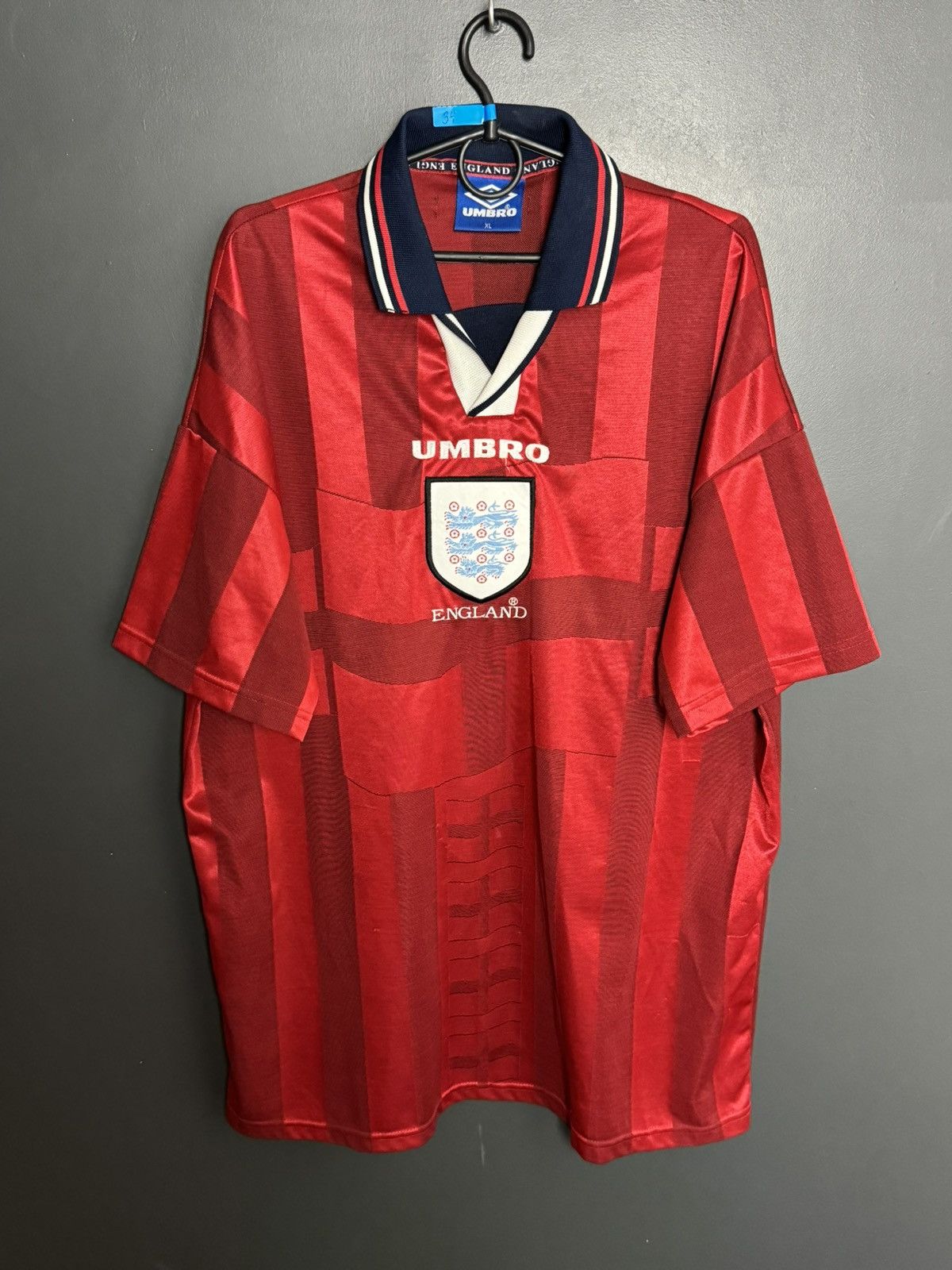 Umbro England National Team 97/99 Away Football Jersey T-Shirt Size US XL / EU 56 / 4 - 1 Thumbnail