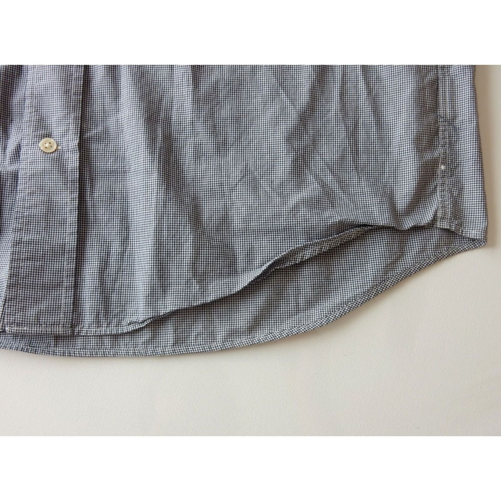 Faconnable Façonnable Men’s Short Sleeve Button-Up Shirt XL Blue Cotton Check Shirt Size US XL / EU 56 / 4 - 3 Thumbnail