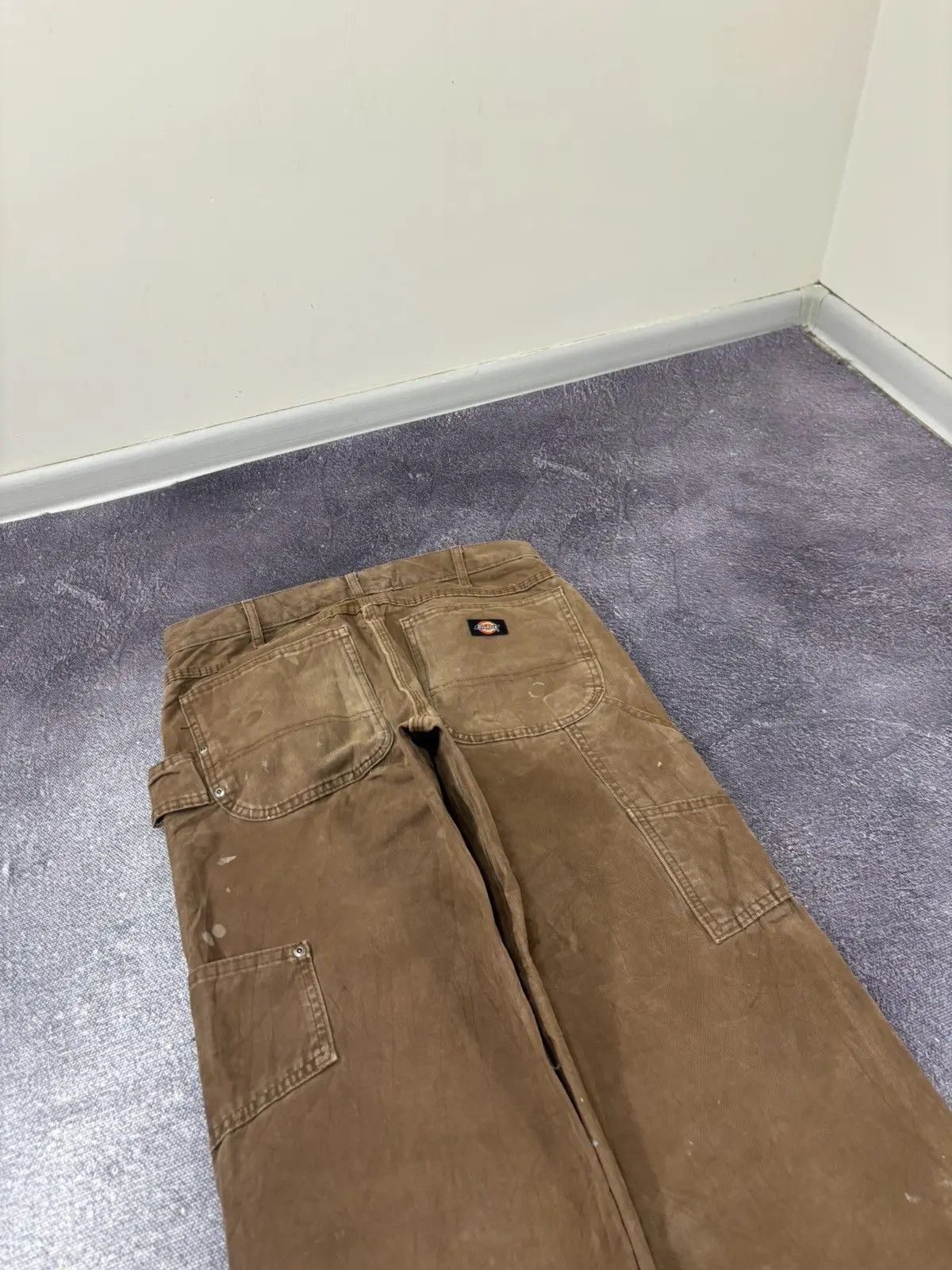 Dickies × Vintage Vintage Dickies Work Brown Y2K Hype Skate Baggy Pants Size US 32 / EU 48 - 4 Thumbnail