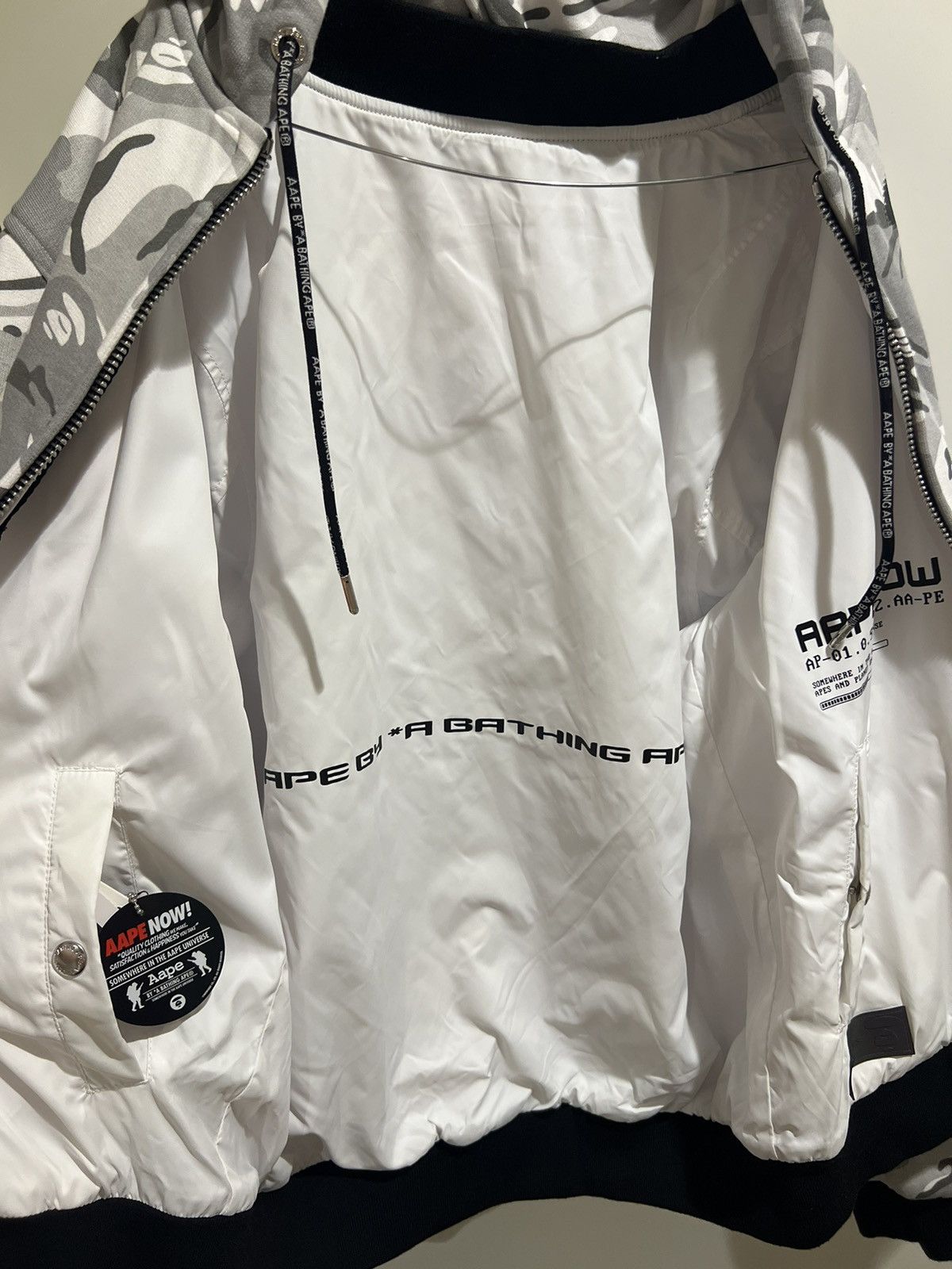 Aape AAPE BY BATHING APE GRAY MONOGRAM HEAVY JACKET BRAND NEW Size US M / EU 48-50 / 2 - 5 Thumbnail