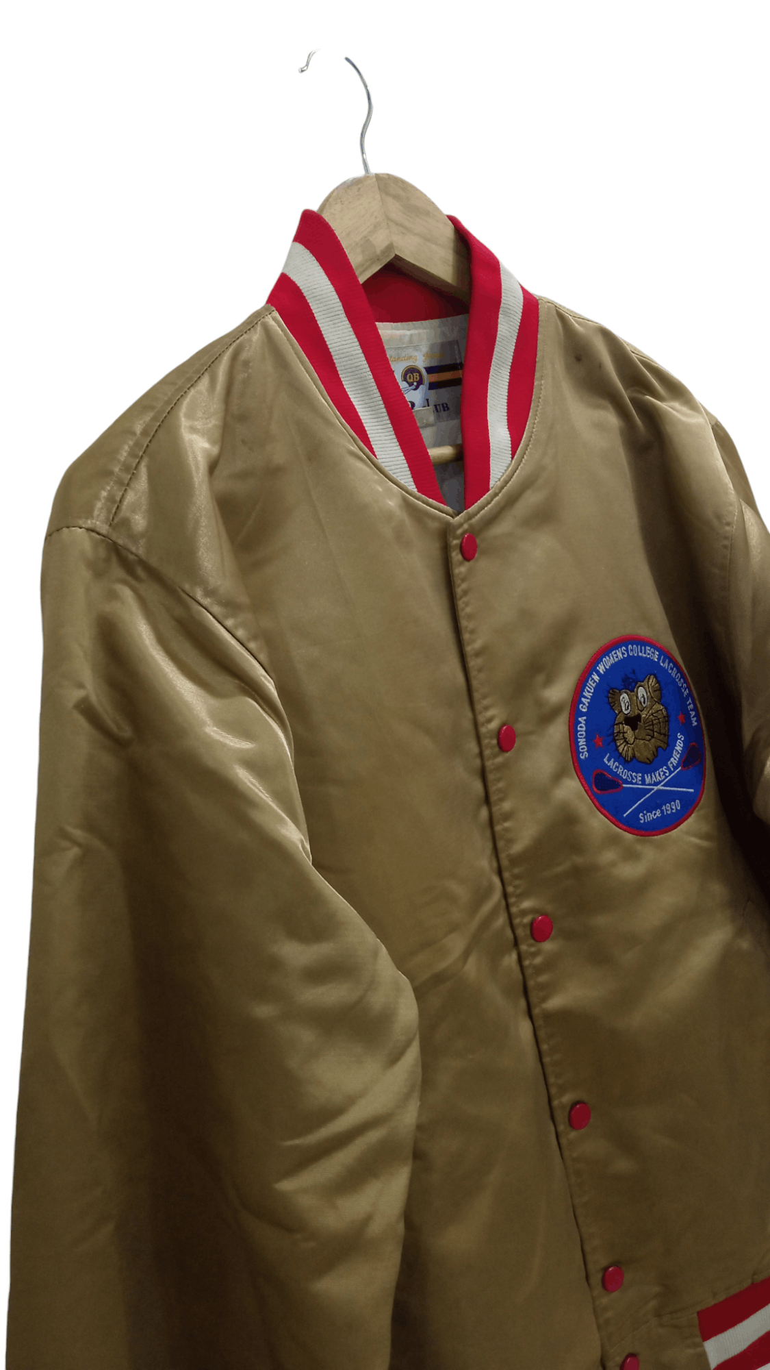 Vintage 🔥🔥Vintage 90s QB Club Lacrosse Team SGWC Varsity Jacket Size US L / EU 52-54 / 3 - 4 Thumbnail