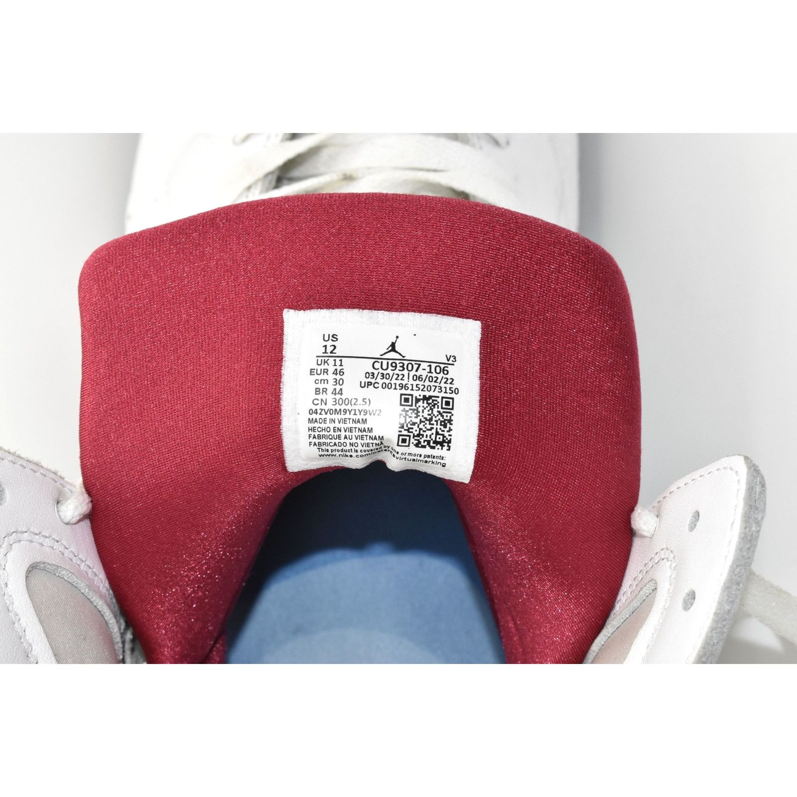 Nike NIKE AIR JORDAN 7 Retro Cardinal CU9307-106 White Shoes 12 Size US 12 / EU 45 - 8 Thumbnail