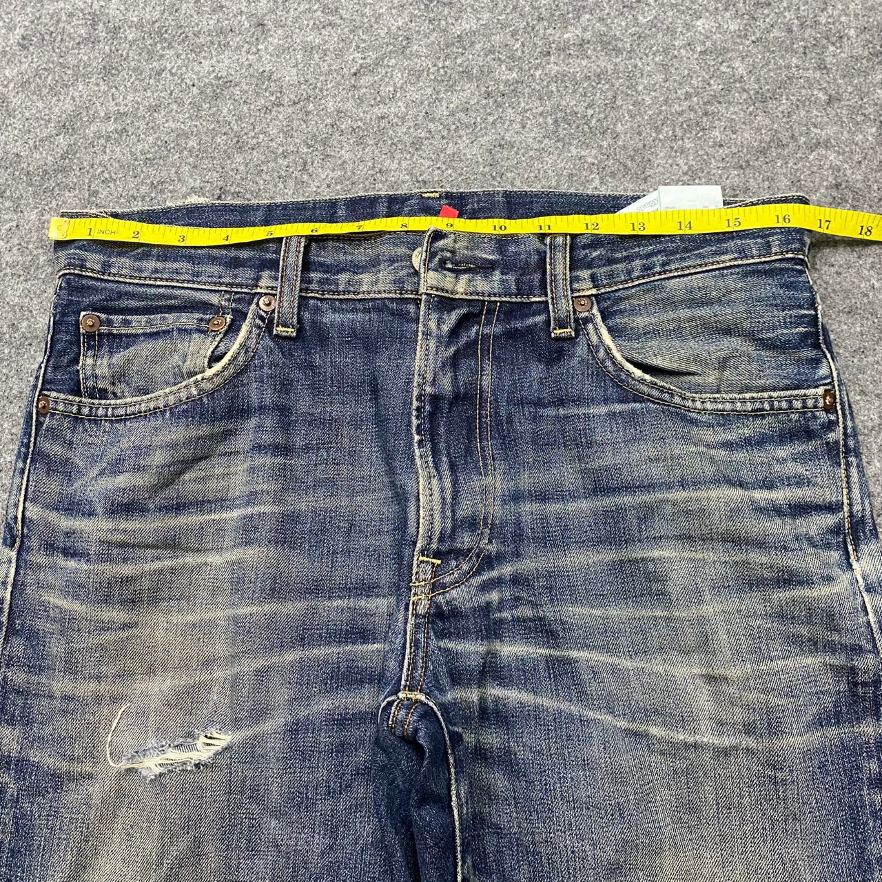 Japanese Brand 💥Best Offer💥Vintage Uniqlo Jeans Distressed Denim Size US 33 - 3 Thumbnail