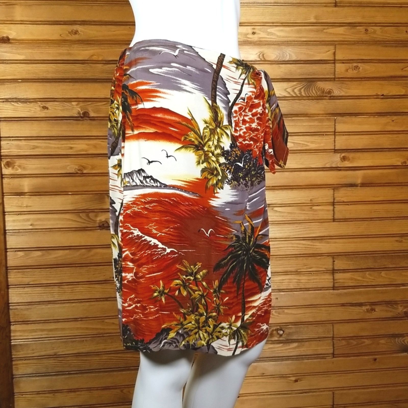Other Carole Little Sport Rayon Wrap Skirt Paradise Graphic Medium Size 28" / US 6 / IT 42 - 2 Thumbnail