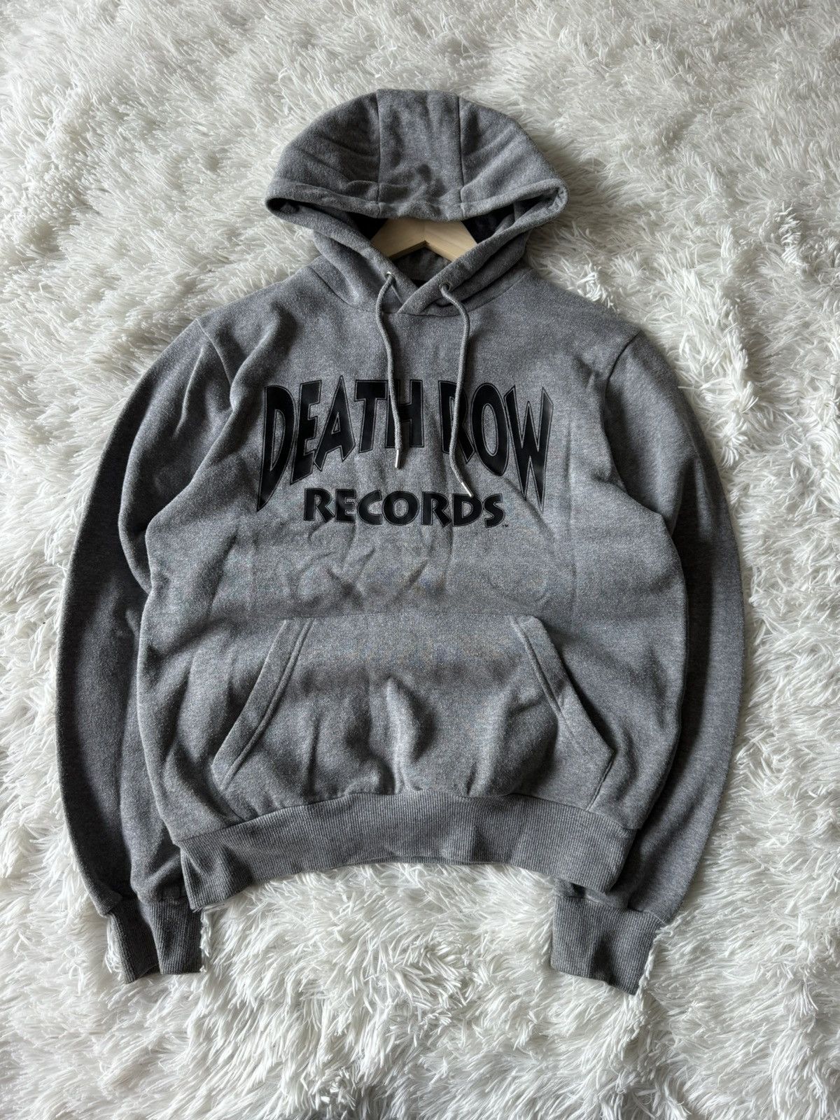 Rap Tees Streetwear Vintage Death Row Records Baggy Grey Hoodie Sweatshirt Grailed