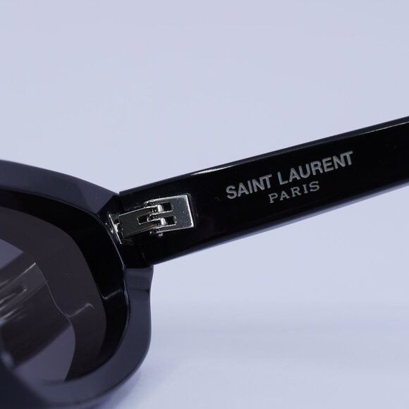 Saint Laurent Paris Saint Laurent SL634 NOVA 001 Sunglasses Black Cat Eye Frame Size ONE SIZE - 11 Thumbnail