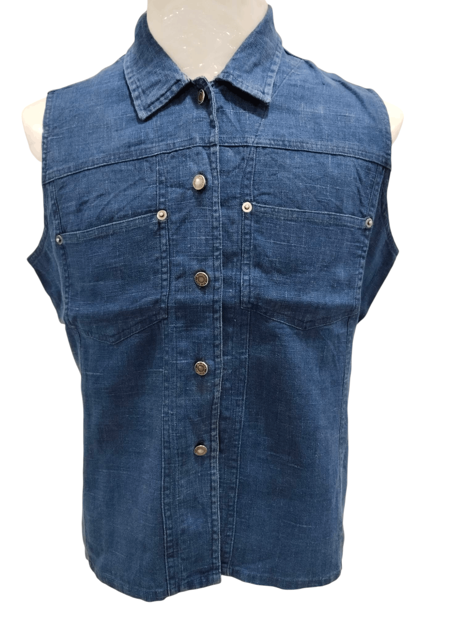 Japanese Brand × L.L. Bean × Vintage Vintage Denim Fashion Vest Size L / US 10 / IT 46 - 1 Thumbnail