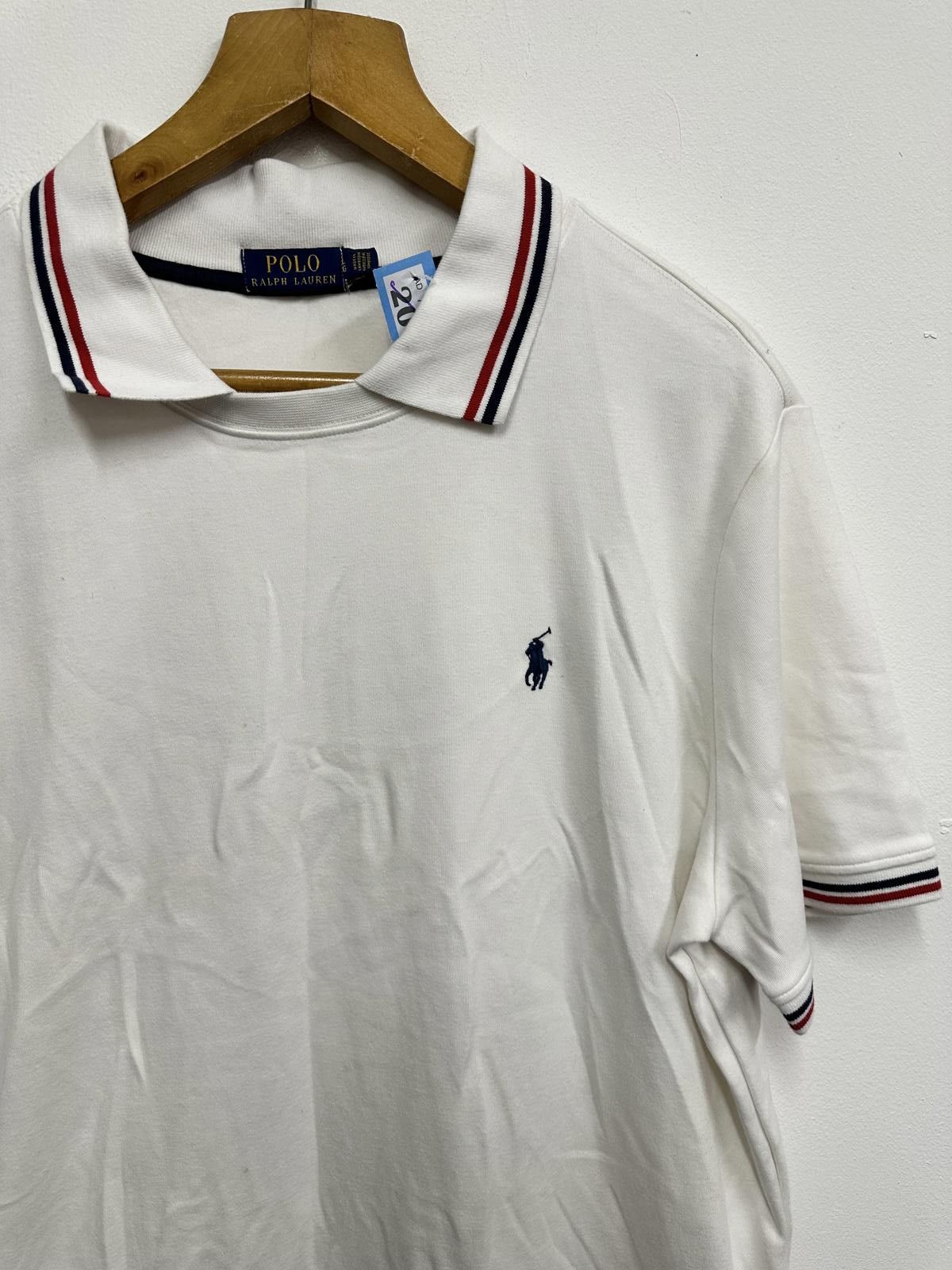 Polo Ralph Lauren Polo Ralph Lauren White Short Sleeve Polo Shirt Size US L / EU 52-54 / 3 - 3 Thumbnail