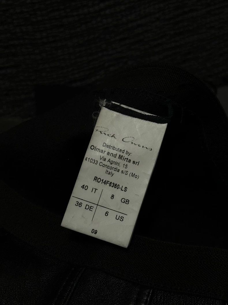 Rick Owens Rick Owens 14 FW main line show biker leather pants 2501-Ne Size US 40 / EU 56 - 9 Thumbnail