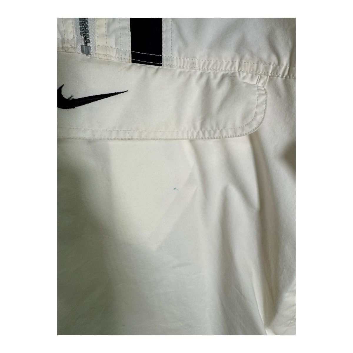 Nike Vintage 90s Nike White Label Half Zip Windbreaker White L Size US L / EU 52-54 / 3 - 2 Thumbnail