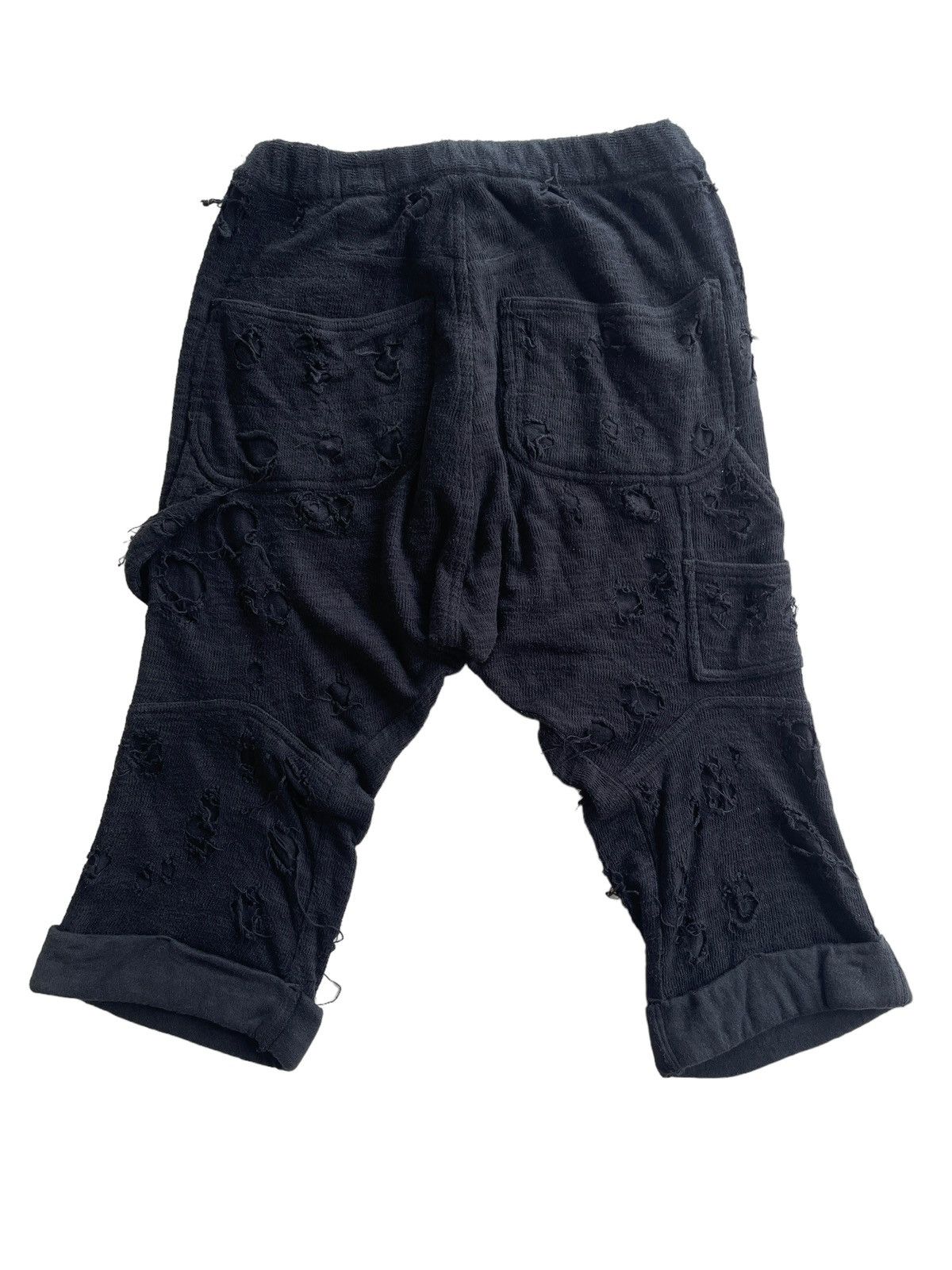 Japanese Brand Crazy Ripped Distressed Jieda X Disuniversity Harem Pants Size US 30 / EU 46 - 4 Thumbnail