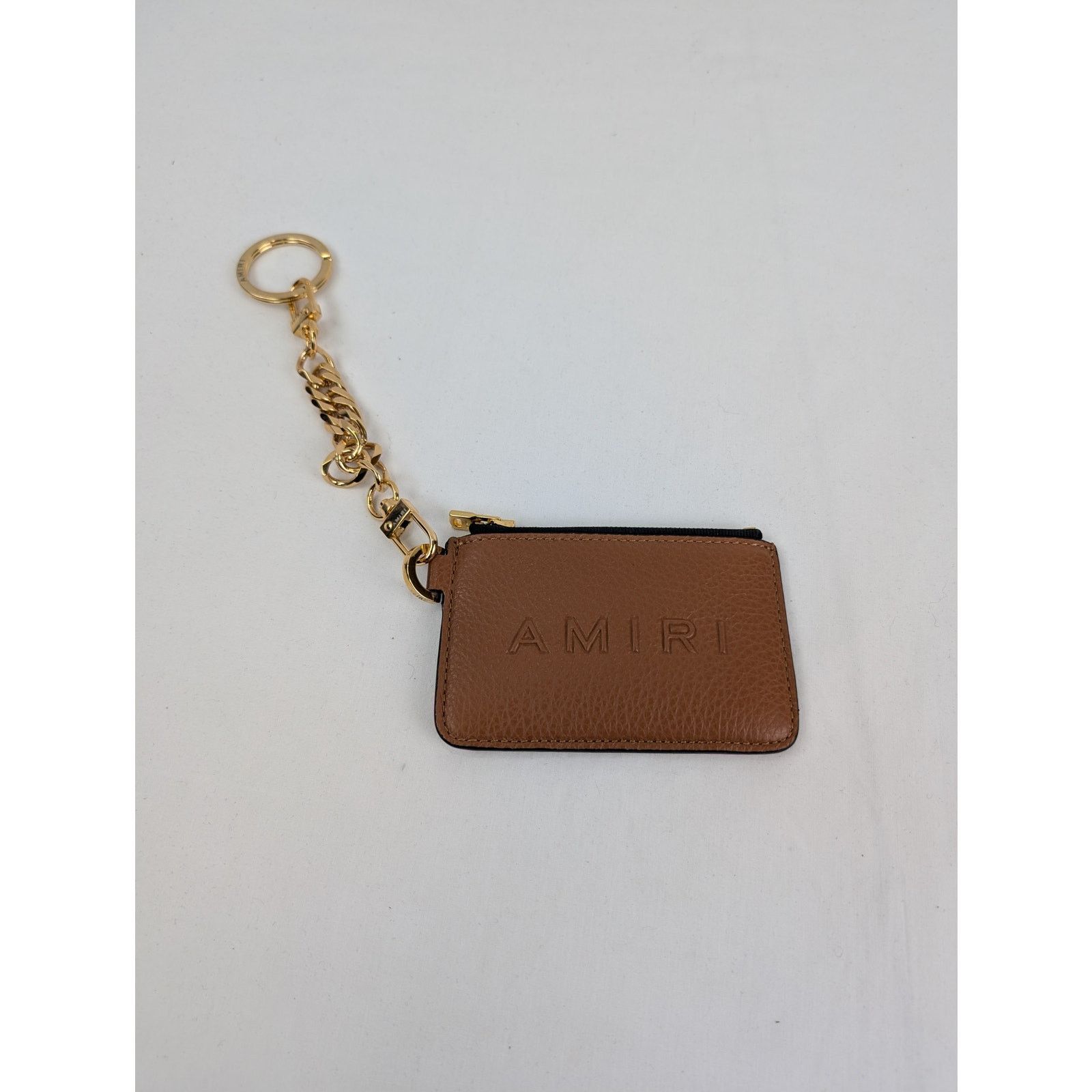 Amiri o1rshd1 Size: OS / Pebbled W/ Logo Chain Wallet in Brown Size ONE SIZE - 1 Thumbnail