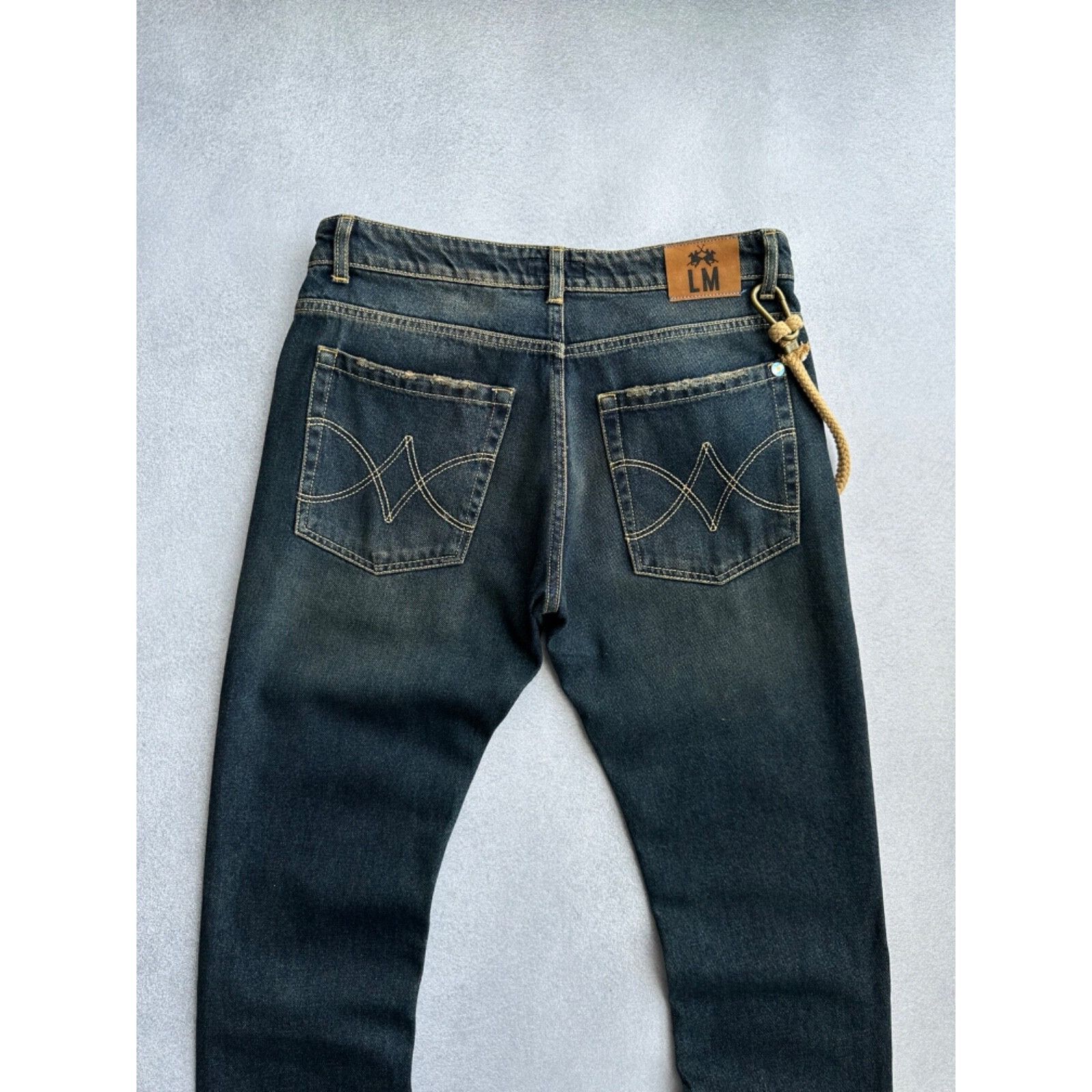 La Martina VTG La Martina Argentina Selvedge Dirty Denim Jeans Size US 33 - 11 Thumbnail