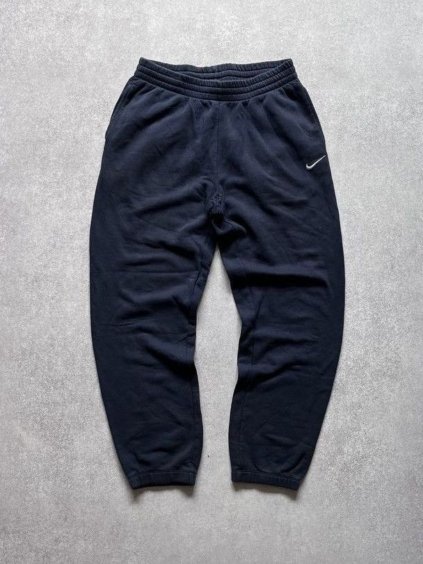 Other Vintage Nike Swoosh Baggy Cotton Trackpants Y2K L Size US 34 / EU 50 - 1 Thumbnail