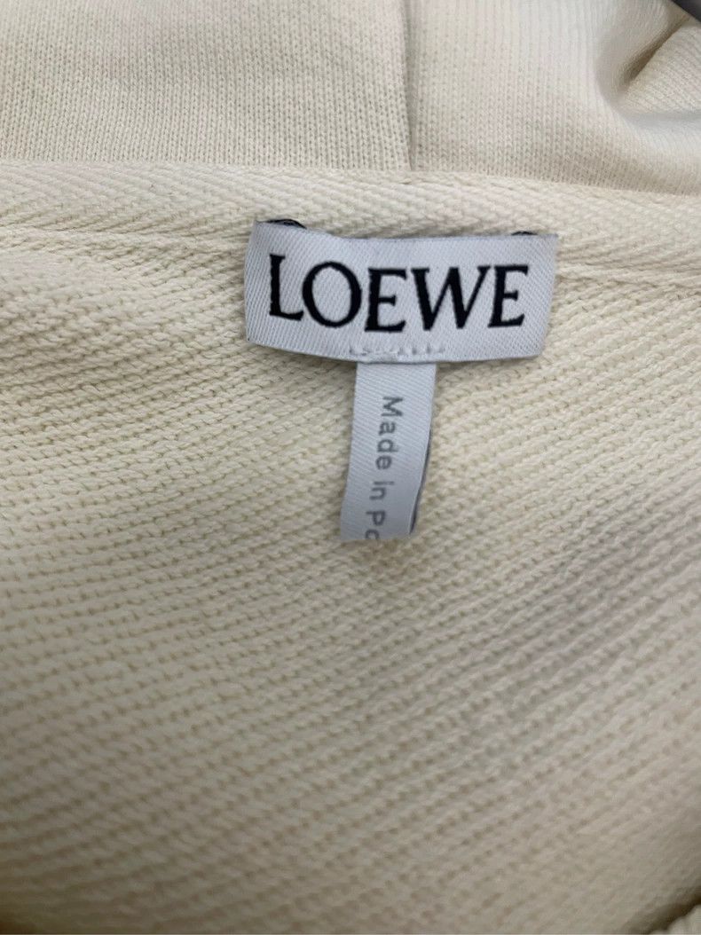 Loewe LOEWE Leather Logo hooded sweater Size L / US 10 / IT 46 - 5 Thumbnail