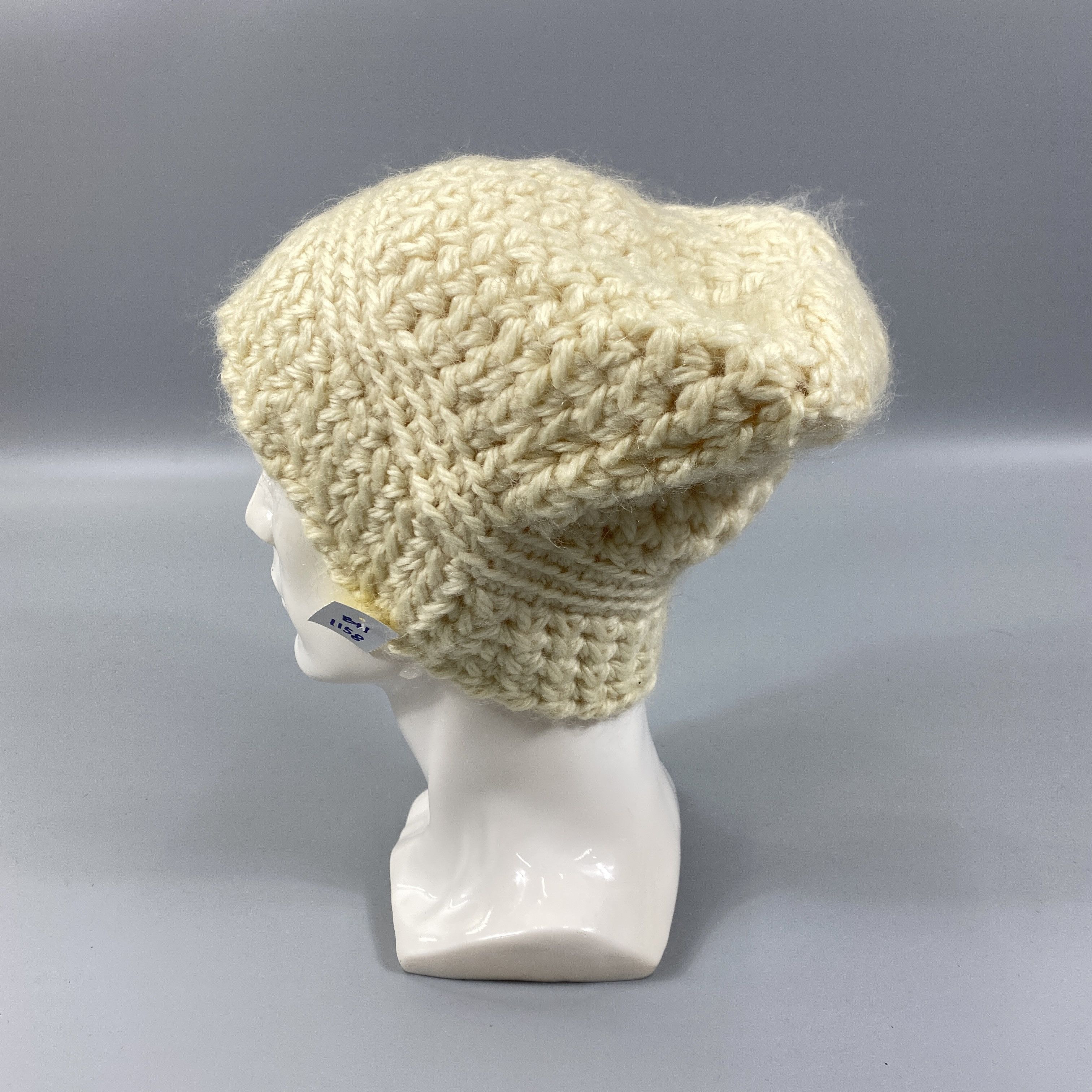 Japanese Brand Knit Cream Snow Cap Beanie Hat -BN1158 Size ONE SIZE - 1 Thumbnail
