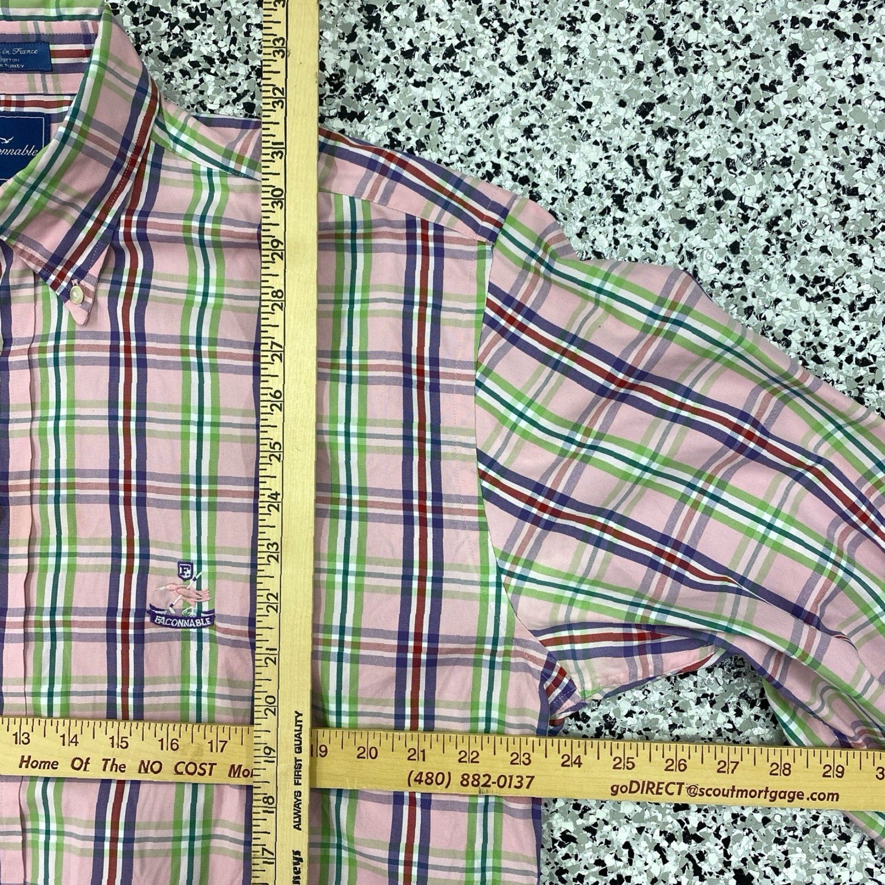 Faconnable Façonnable Pink Plaid Button-Down Shirt Mens L Long Sleeve Faconnable Linen Button Down Shirt Plaid Men’s Large Regular Shirts Size US L / EU 52-54 / 3 - 5 Thumbnail