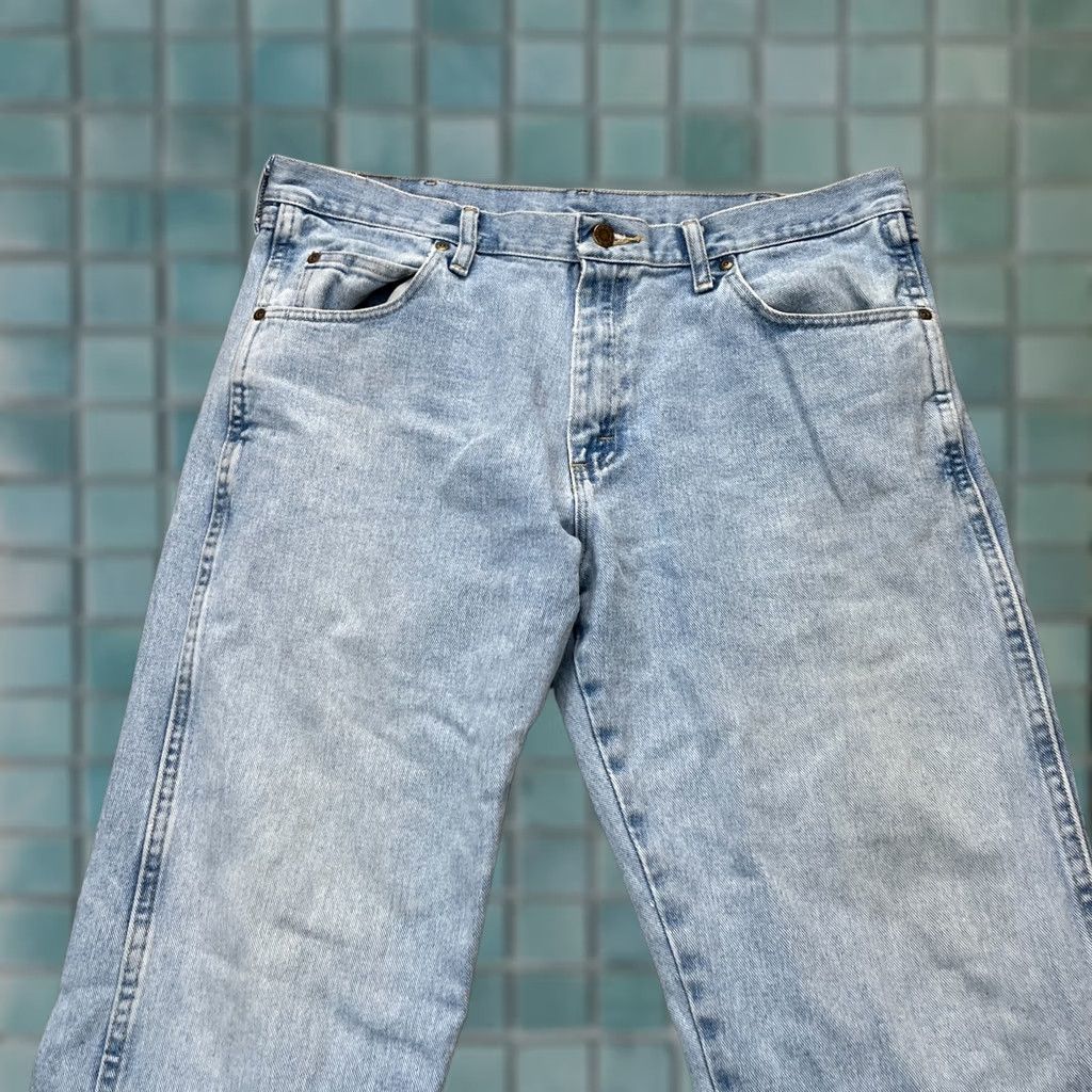 Wrangler Wrangler Jeans Mens 38x30 Blue Cowboy Cut Relaxed Fit Denim Cotton Workwear Jeans Size US 38 / EU 54 - 1 Thumbnail