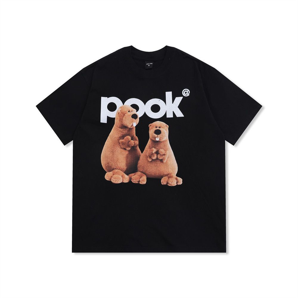 Japanese Brand × Vintage Bear cartoon print loose cotton round neck T-shirt Size US M / EU 48-50 / 2 - 1 Thumbnail
