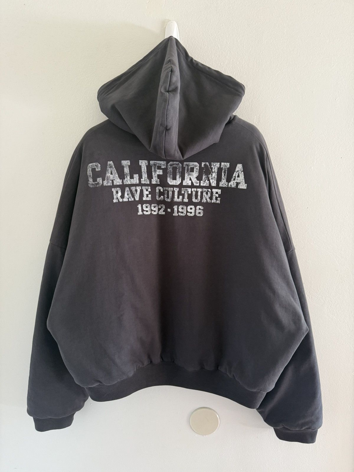 Willy Chavarria JAPAN EXCLUSIVE Rave Culture Lined Padded Bomber Zip Hoodie Size US M / EU 48-50 / 2 - 1 Thumbnail