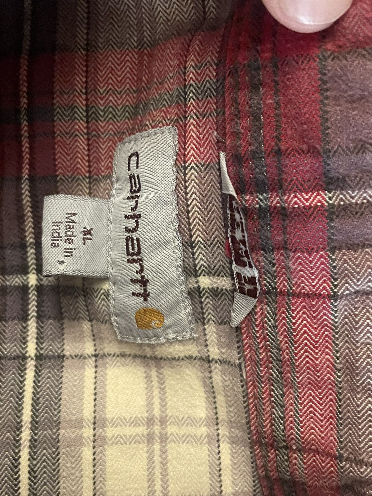 Carhartt × Vintage vintage carhartt plaid button down Size US XL / EU 56 / 4 - 2 Thumbnail