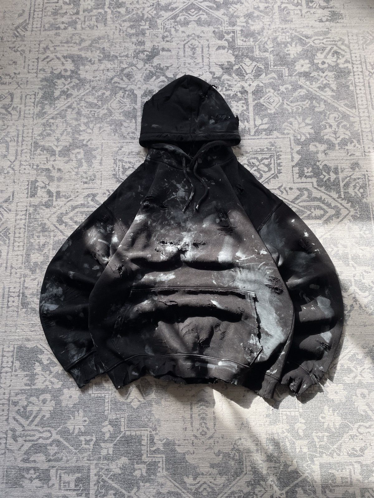 Archival Clothing Hysteric Glamour If Six Was Nine Distressed Vintage Washed Faded Baggy Ripped Dirty Hoodie Grailed