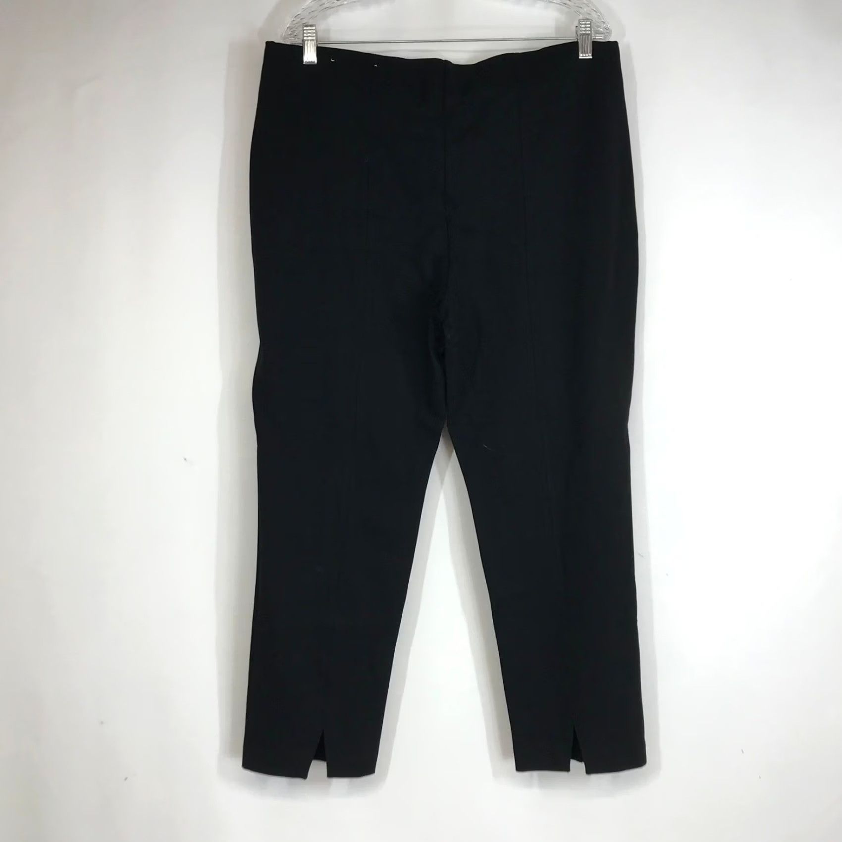Vintage Chicos Black Ankle Pants Split Hem Zipper Detail Womens Size 25 Regular XS? Wait no. Size 42" / US 20 - 4 Thumbnail