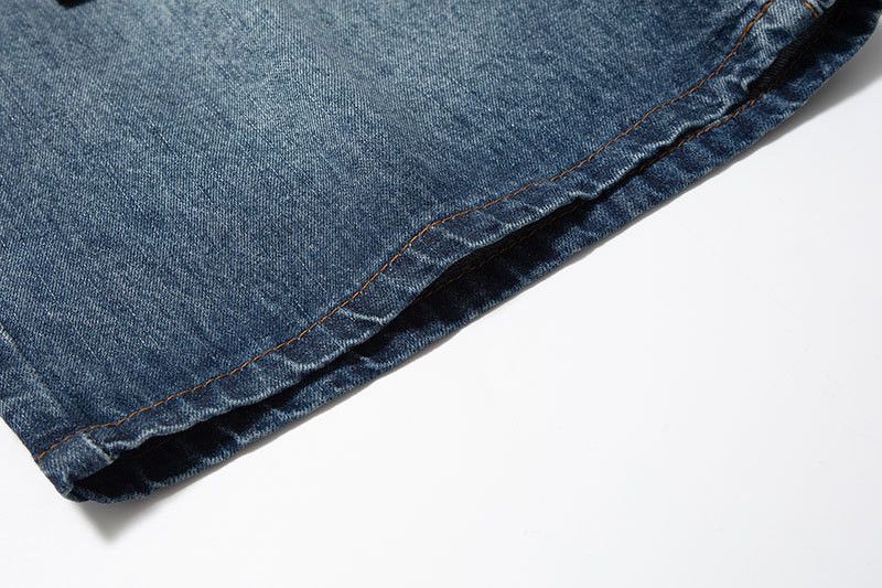 Jean Men's Vintage Distressed Washed Straight-Leg Denim Shorts Size US 32 / EU 48 - 5 Thumbnail