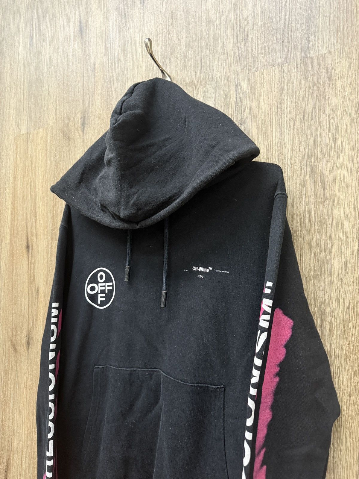 Off-White Off White Black Pull Over Hoodie Size US S / EU 44-46 / 1 - 3 Thumbnail