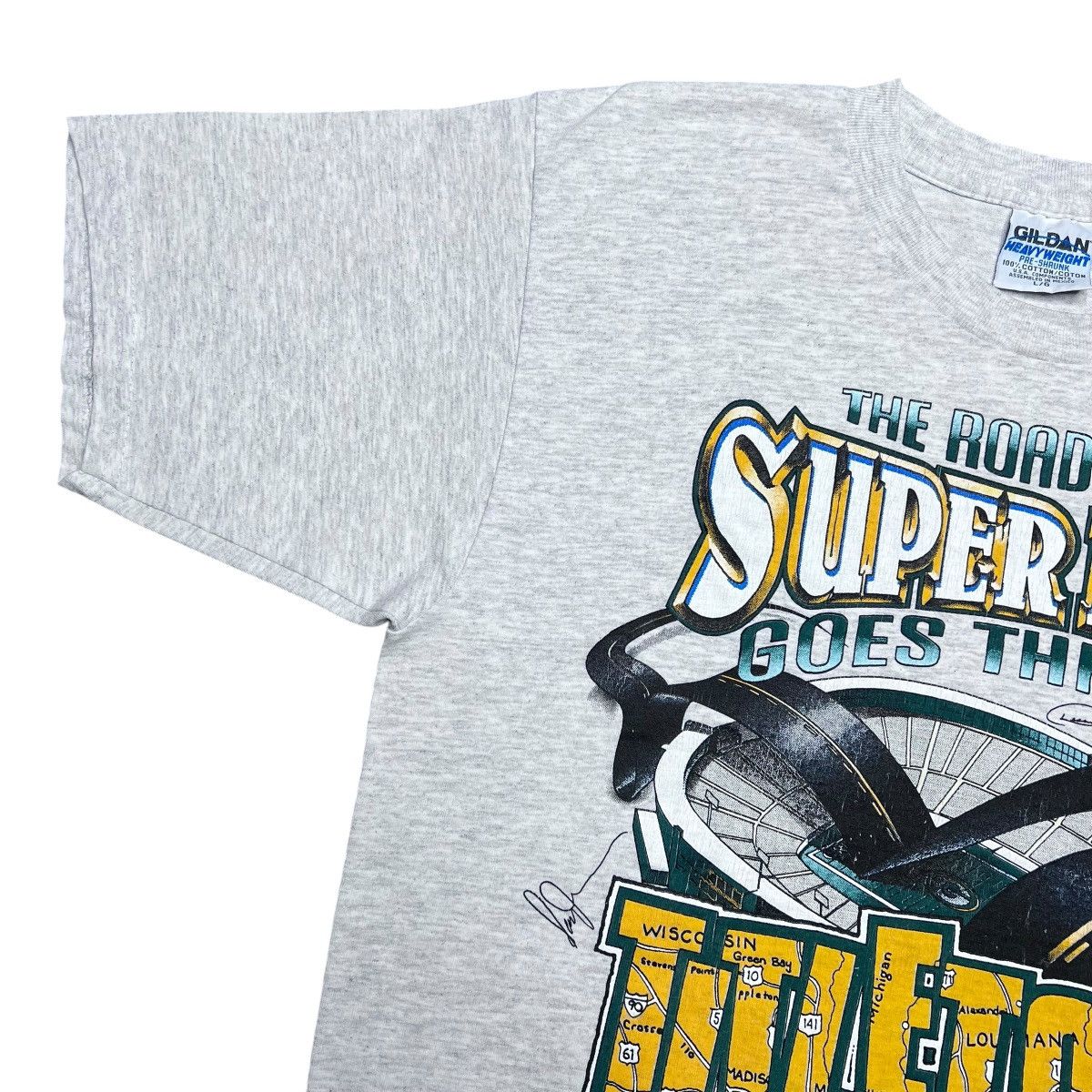 NFL × Vintage 1996 NFL Green Bay Packers Road To Super Bowl Xplosion Tee Size US L / EU 52-54 / 3 - 5 Thumbnail