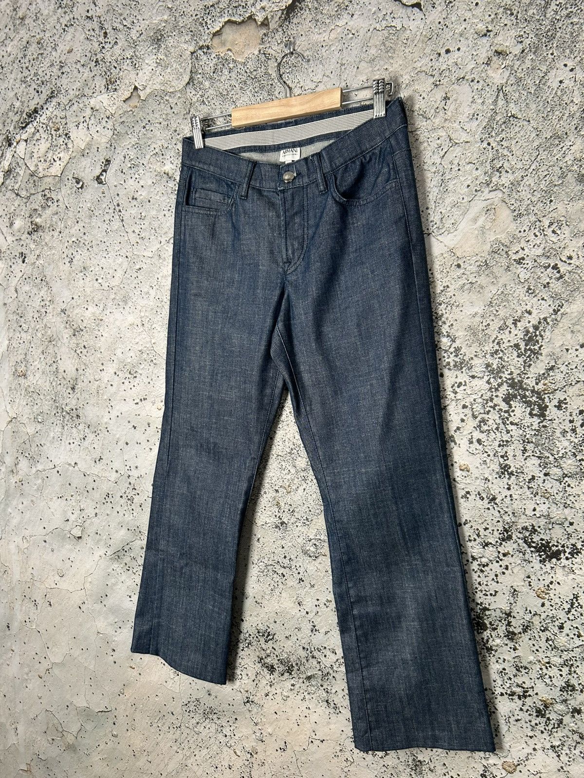 Armani Collezioni Armani Collezioni Denim Elegant Pants Jeans Avantgarde Hype Size US 27 - 2 Thumbnail