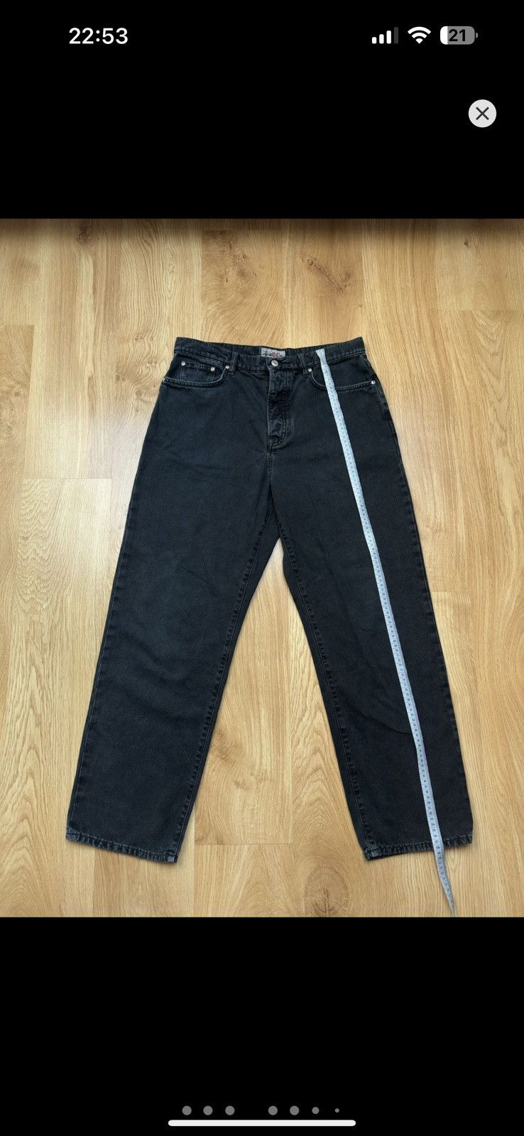 Stussy Stussy Big Ol’ Jeans Washed Canvas - Black (Size 32) Size US 32 / EU 48 - 10 Thumbnail