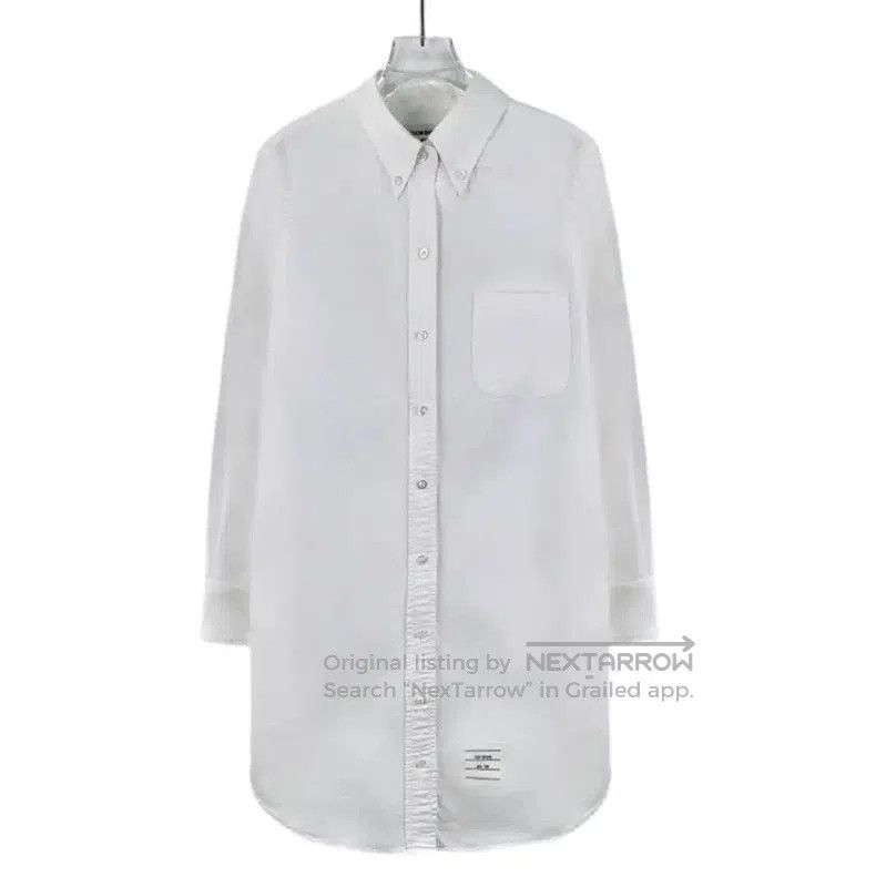 Thom Browne Thom Browne Classic White Cotton Dress . Size M / US 6-8 / IT 42-44 - 1 Thumbnail