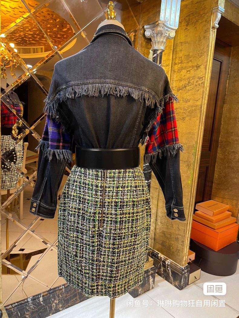 Versace Versace Denim willow studded fringed jacket Size M / US 6-8 / IT 42-44 - 7 Thumbnail
