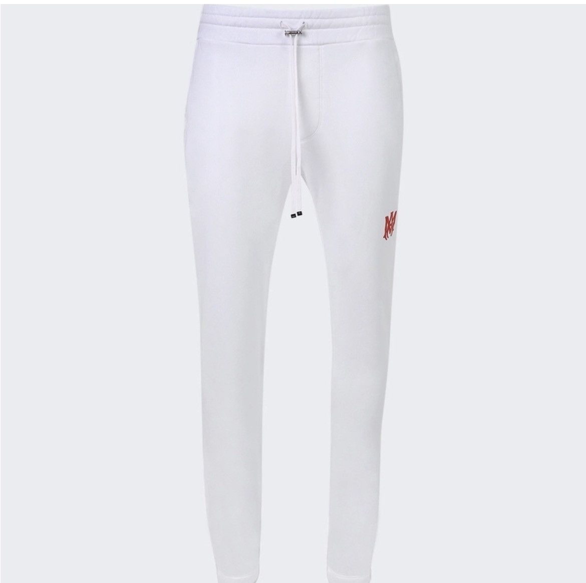 Amiri Amiri UNISEX MA Logo Sweatpant White/Red Sz: XS Orig: $750 Size US 28 / EU 44 - 1 Thumbnail