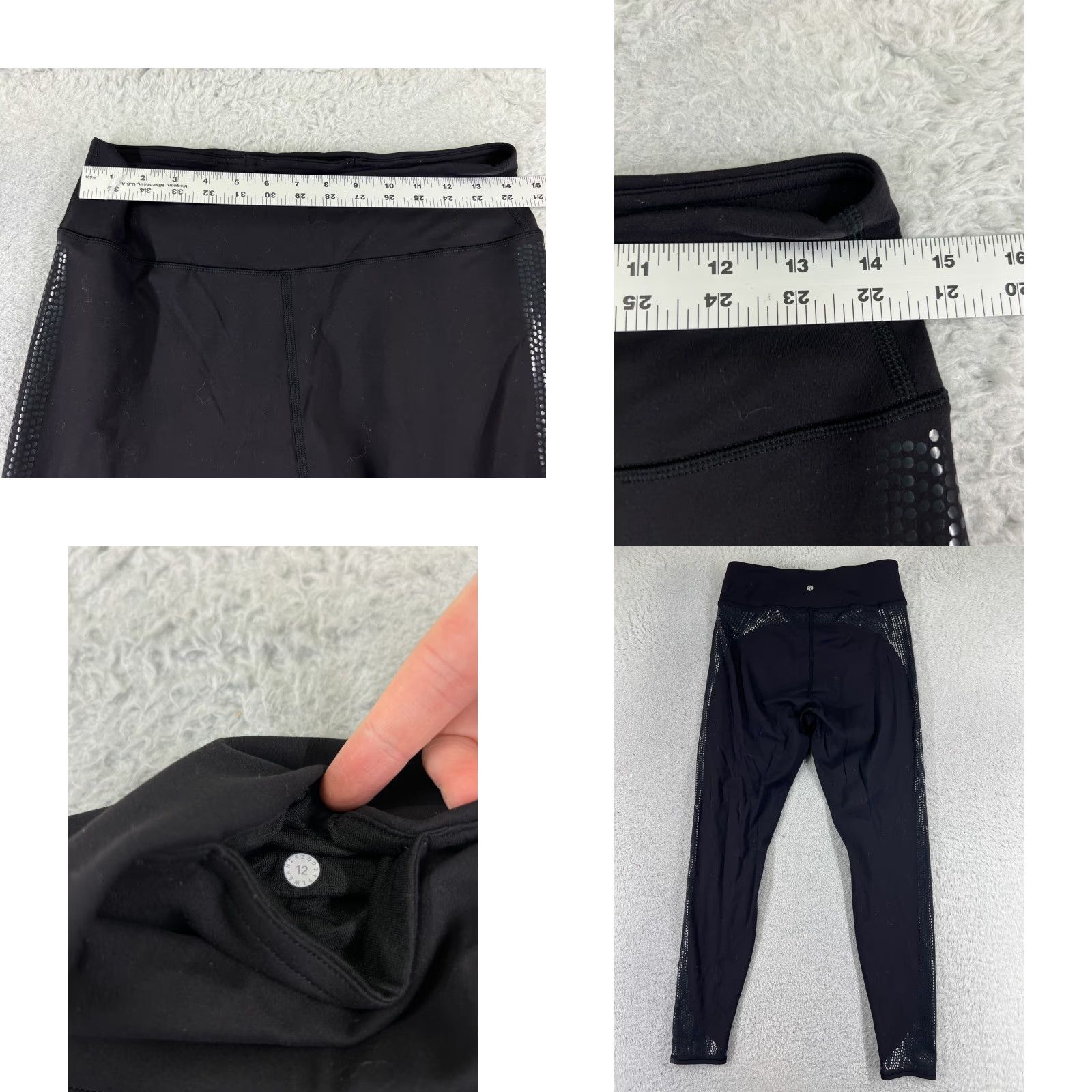 Lululemon Lululemon Wunder Under Pants Womens 12 Black Plank To Pike Everlux Yoga 28" Zip Pocket Size 34" / US 12 / IT 48 - 8 Thumbnail