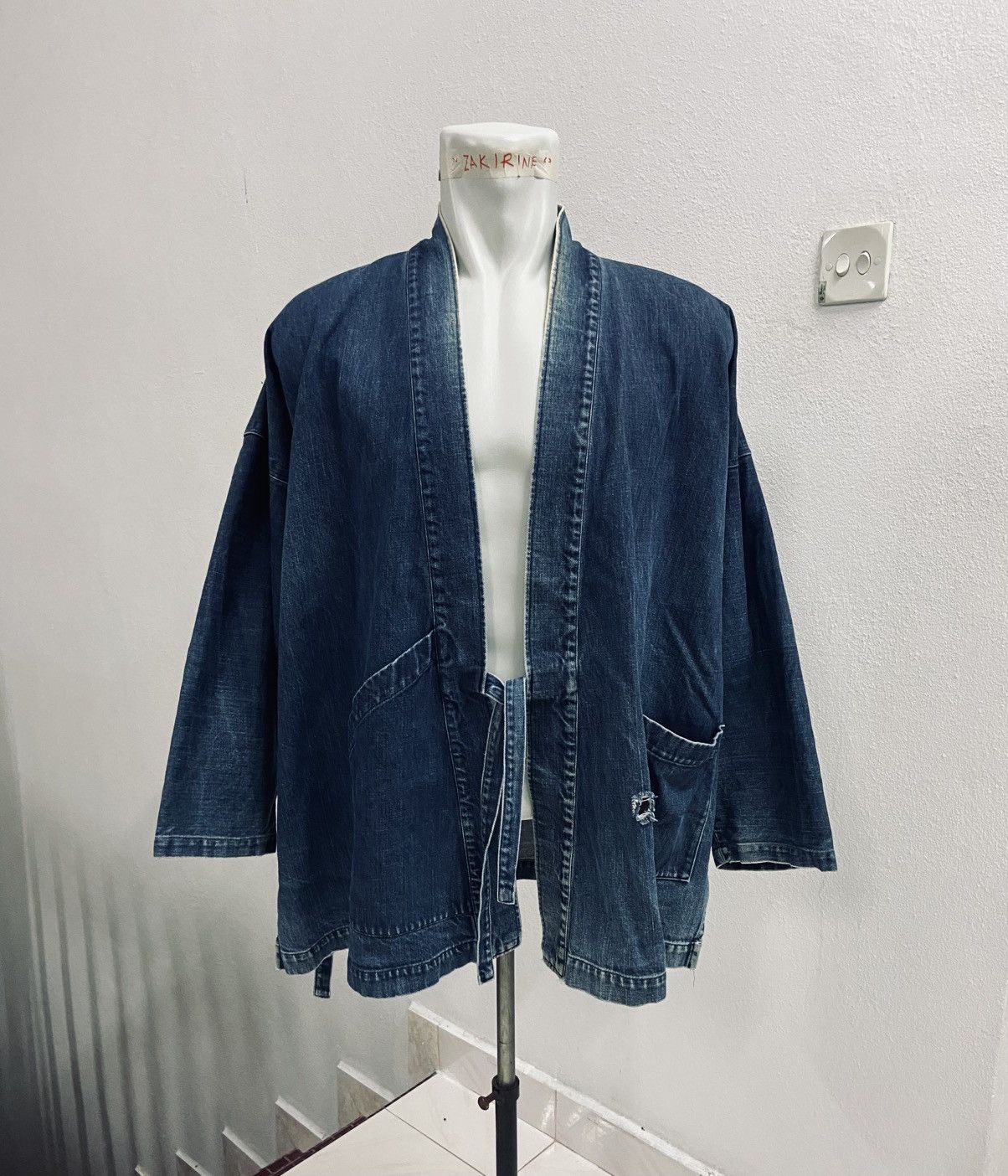 Japanese Brand × Vintage SAKAMOTO KIMONO DENIM JACKET🔥🔥 Size US L / EU 52-54 / 3 - 2 Thumbnail