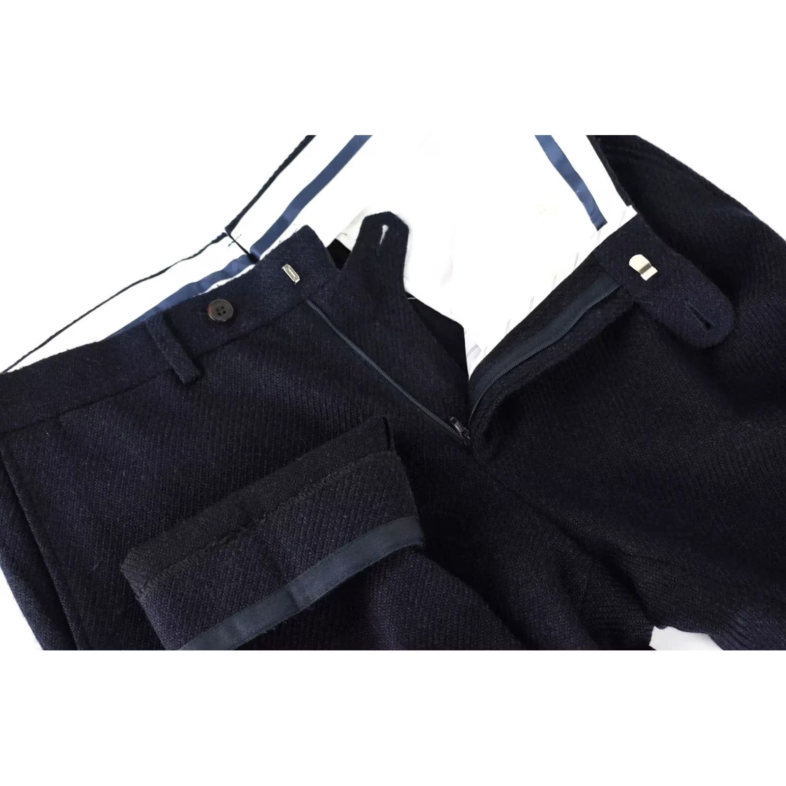 Suitsupply Suitsupply Brescia Trousers Men UK 36 / W31 Wool Blend Blue Trousers Mens Regular Size US 36 / EU 52 - 4 Thumbnail
