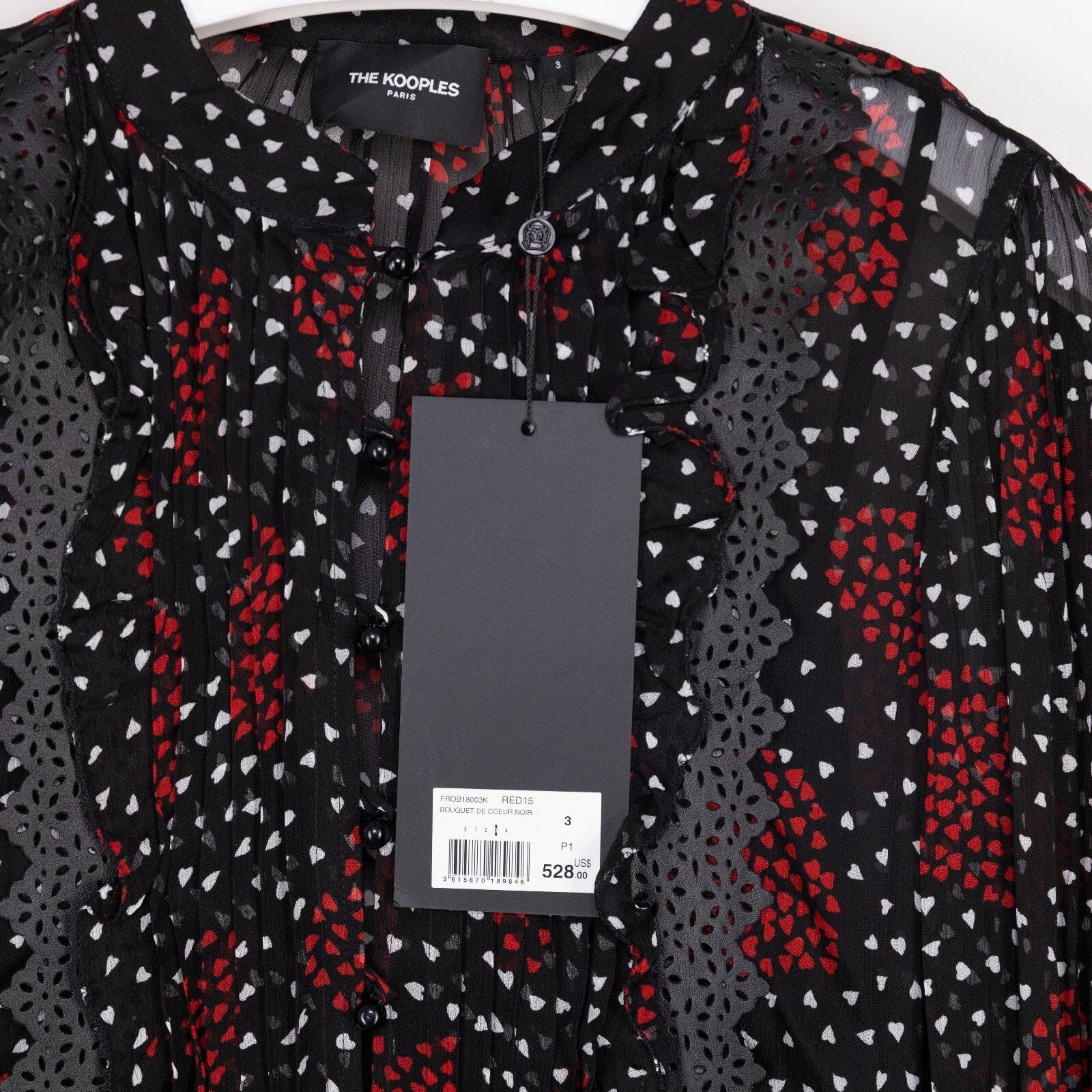 The Kooples The Kooples Women Short Flounced Dress Black Size 3/8US Size M / US 6-8 / IT 42-44 - 5 Thumbnail