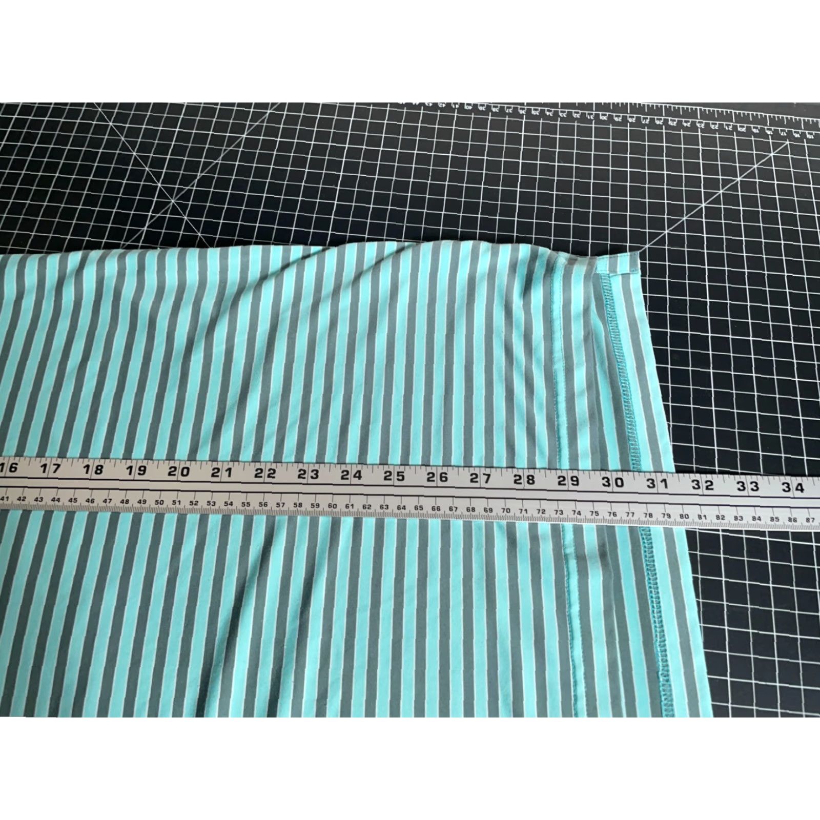 Vintage Straight Down Performance Polo Shirt Adult Large Green Stripe Stretch Golf Size US L / EU 52-54 / 3 - 6 Thumbnail