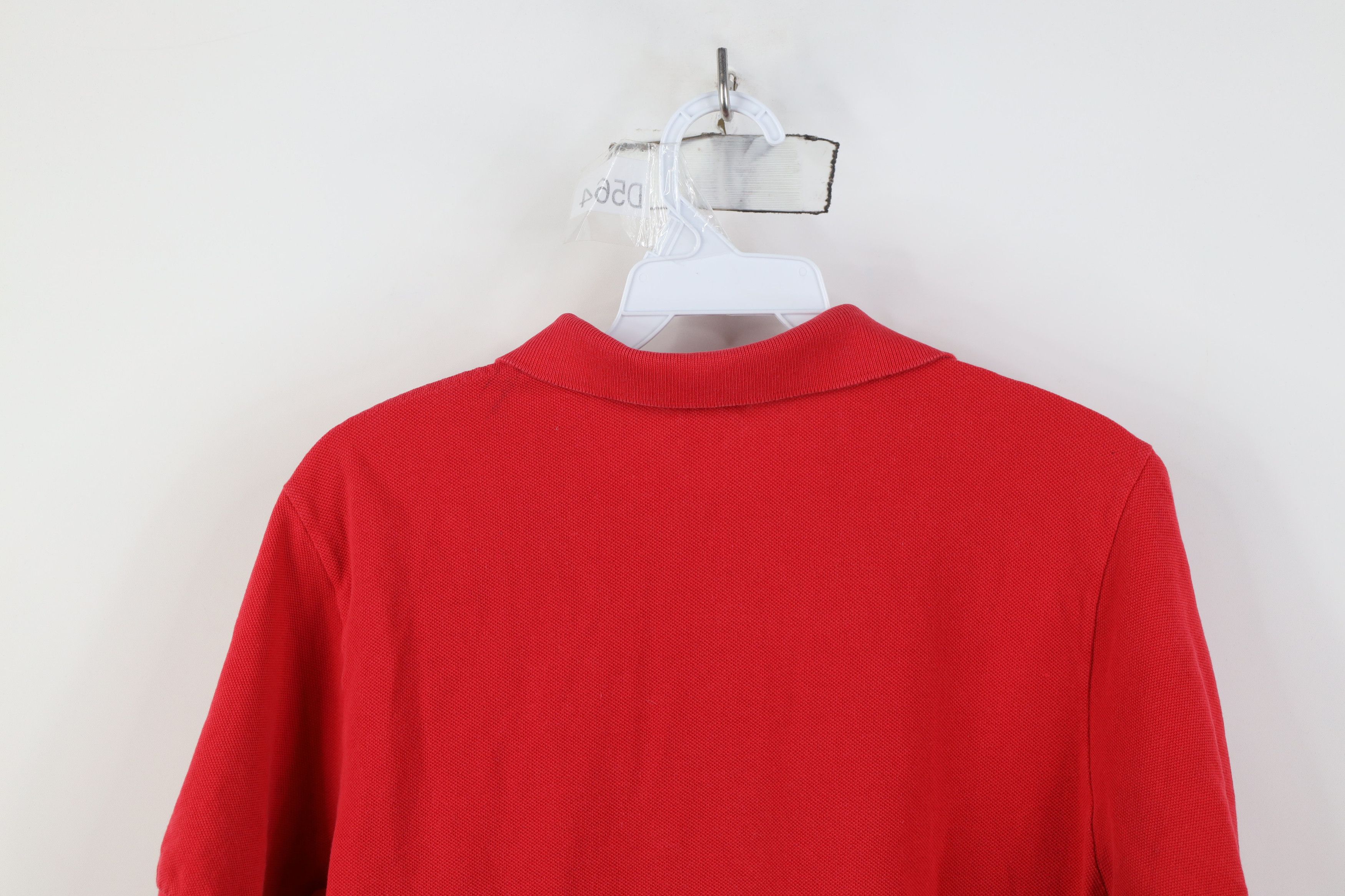 Lacoste Vintage 80s Izod Lacoste Logo Collared Golf Polo Shirt Red Size M / US 6-8 / IT 42-44 - 12 Thumbnail