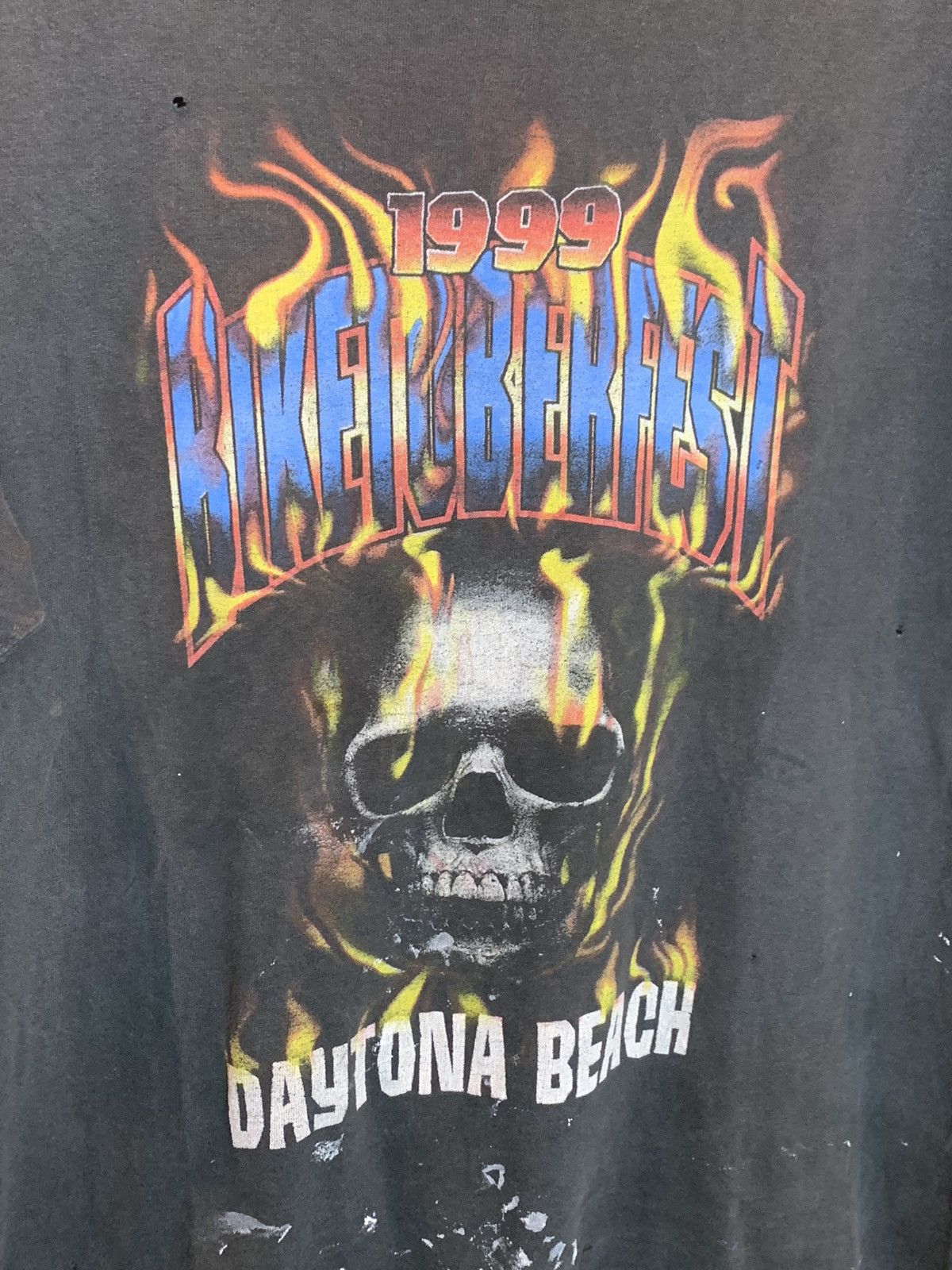 Vintage *RARE* Vintage 90’s Biketoberfest Daytona Beach Biker Shirt Size US L / EU 52-54 / 3 - 3 Thumbnail