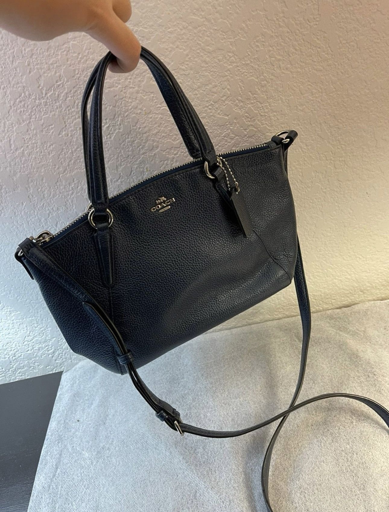 COACH MINI KELSEY SATCHEL IN PEBBLE LEATHER