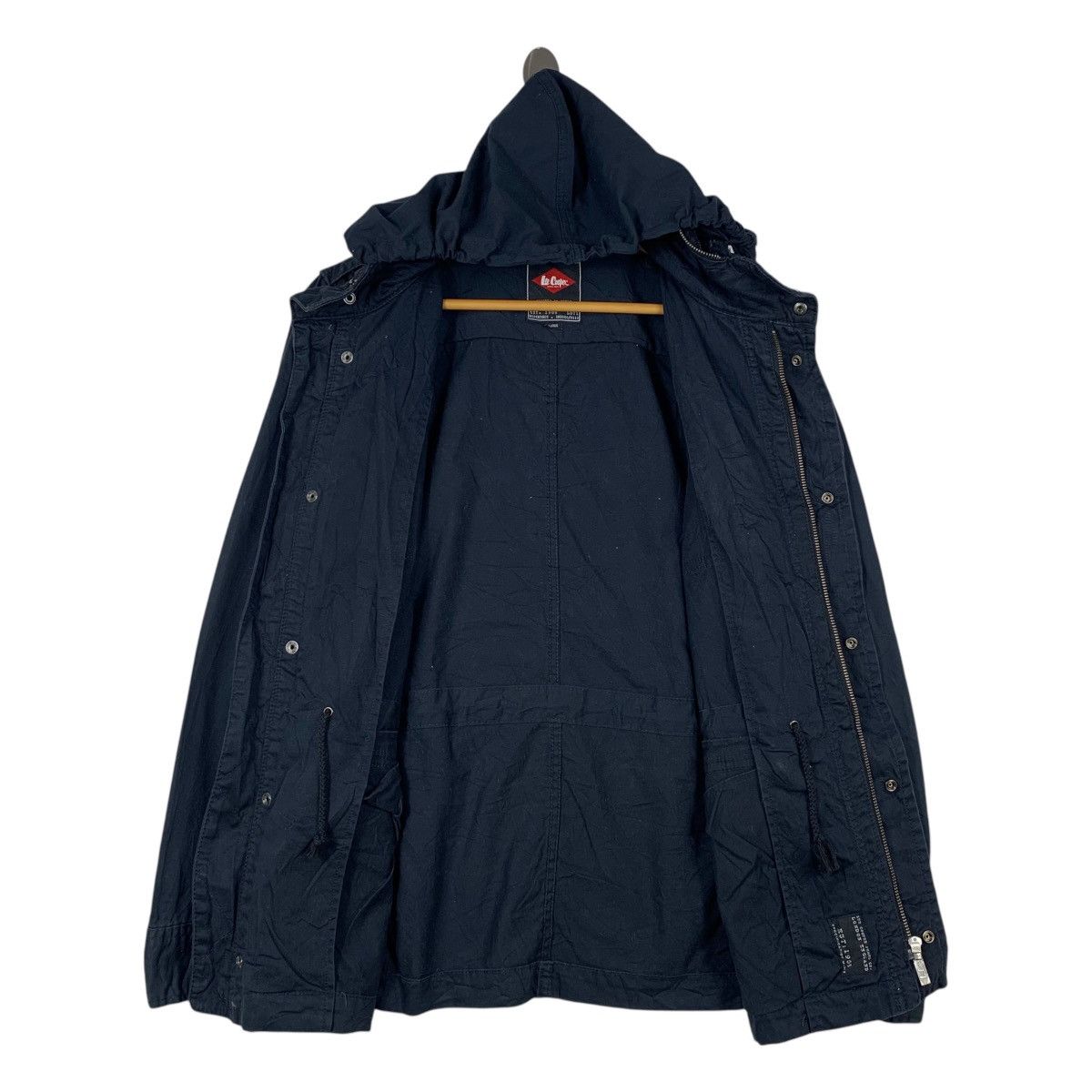 Vintage LEE COOPER American Casuawear Double Pocket Hoodie Jacket Size US L / EU 52-54 / 3 - 3 Thumbnail