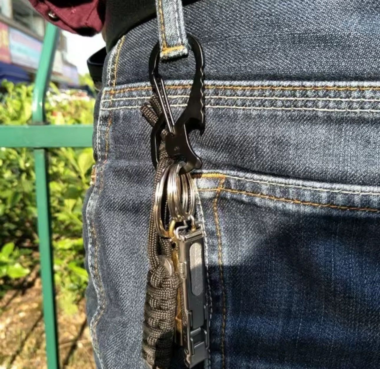 Other Bottle Opener Carabiner Outdoor Keychain Stainless Steel Size ONE SIZE - 1 Thumbnail