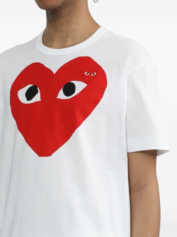 Comme des Garcons × Comme des Garcons PLAY × Comme des Garcons SHIRT Comme des Garcons PLAY Play Red Heart Emblem T-shirt Size US M / EU 48-50 / 2 - 2 Thumbnail