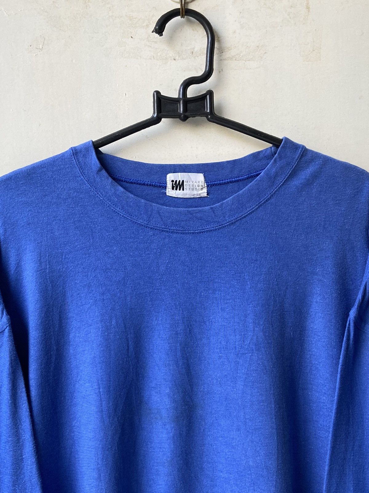 Issey Miyake IM MIYAKE DESIGN STUDIO Blue Long Sleeve T-shirt Size US L / EU 52-54 / 3 - 4 Thumbnail