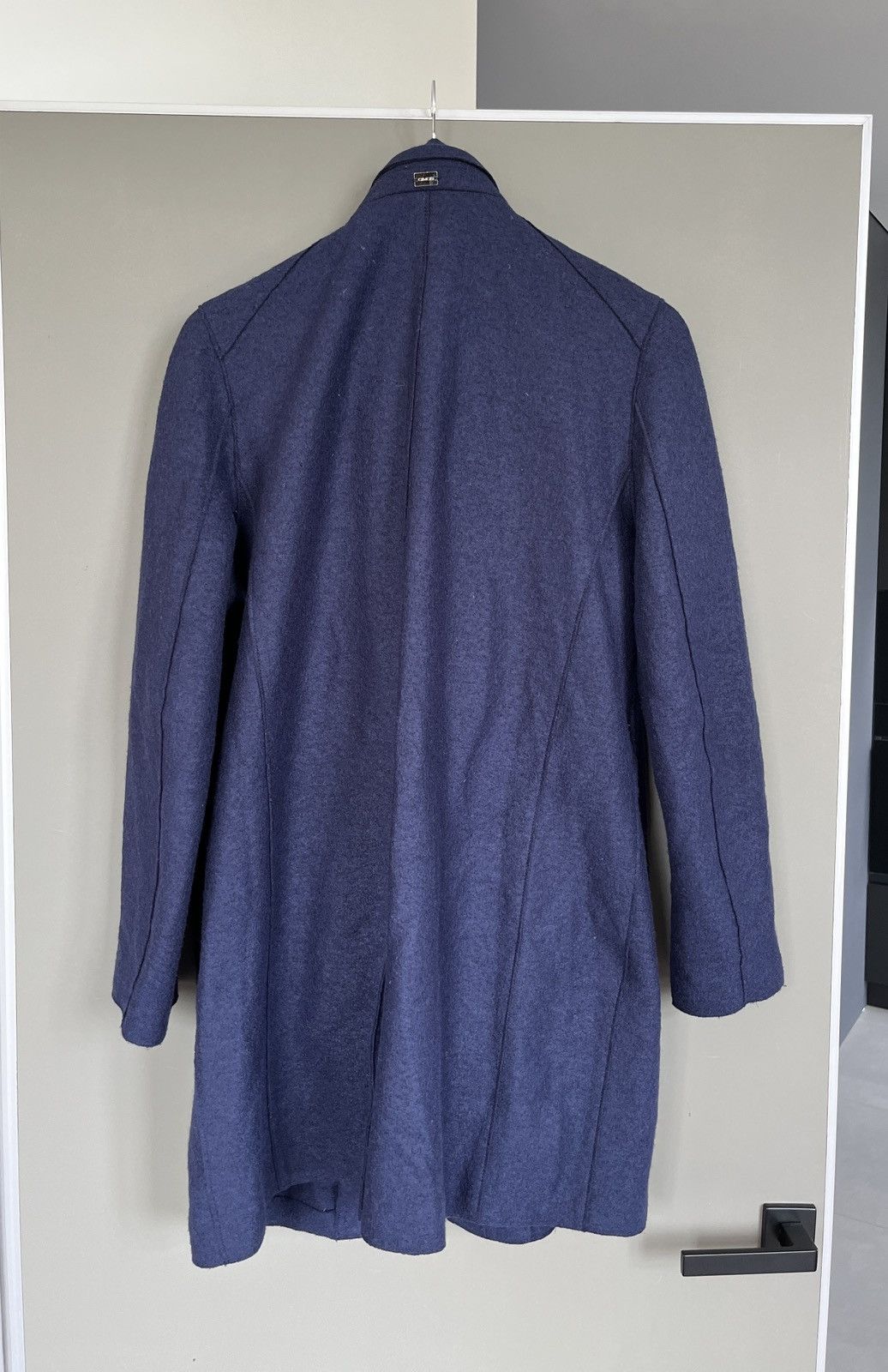 Gimo's Gimos Blue Wool Parka w/ Detachable Down Hood & Vest Size L / US 10 / IT 46 - 13 Thumbnail