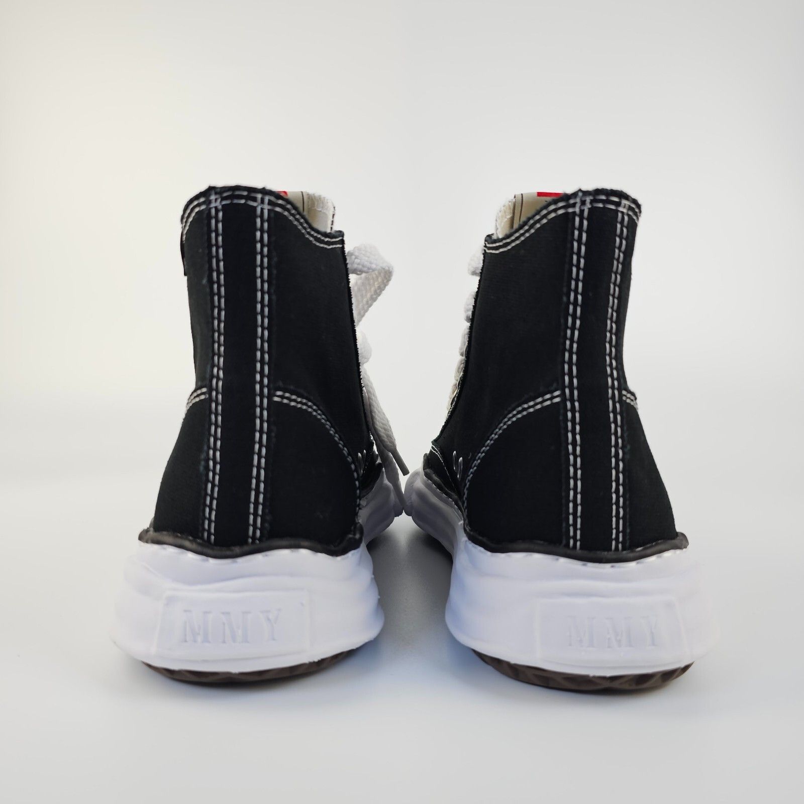Places + Faces MIHARAYASUHIRO Peterson Men's Black Cotton Hightops Size US 6 / EU 39 - 5 Thumbnail